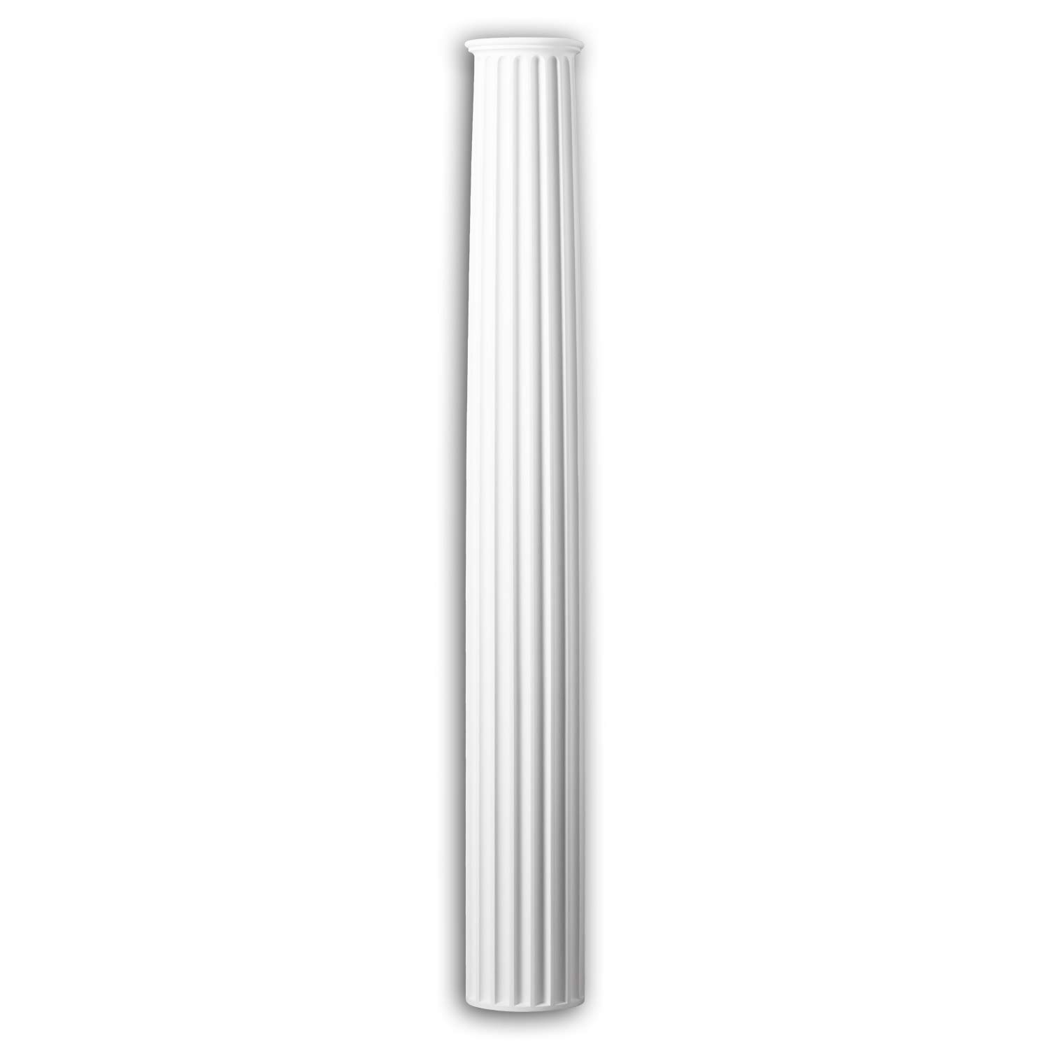PRO[f]home® - Ionic Style White Facade Column Molding 442201 - Exterior Architectural Column Element for Home & Garden Decoration - Perfect for Porch, Patio, and Outdoor Landscape Design