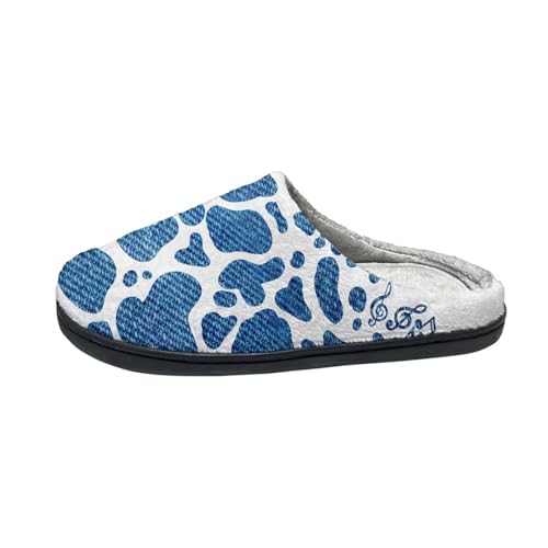 Blue Cow Print