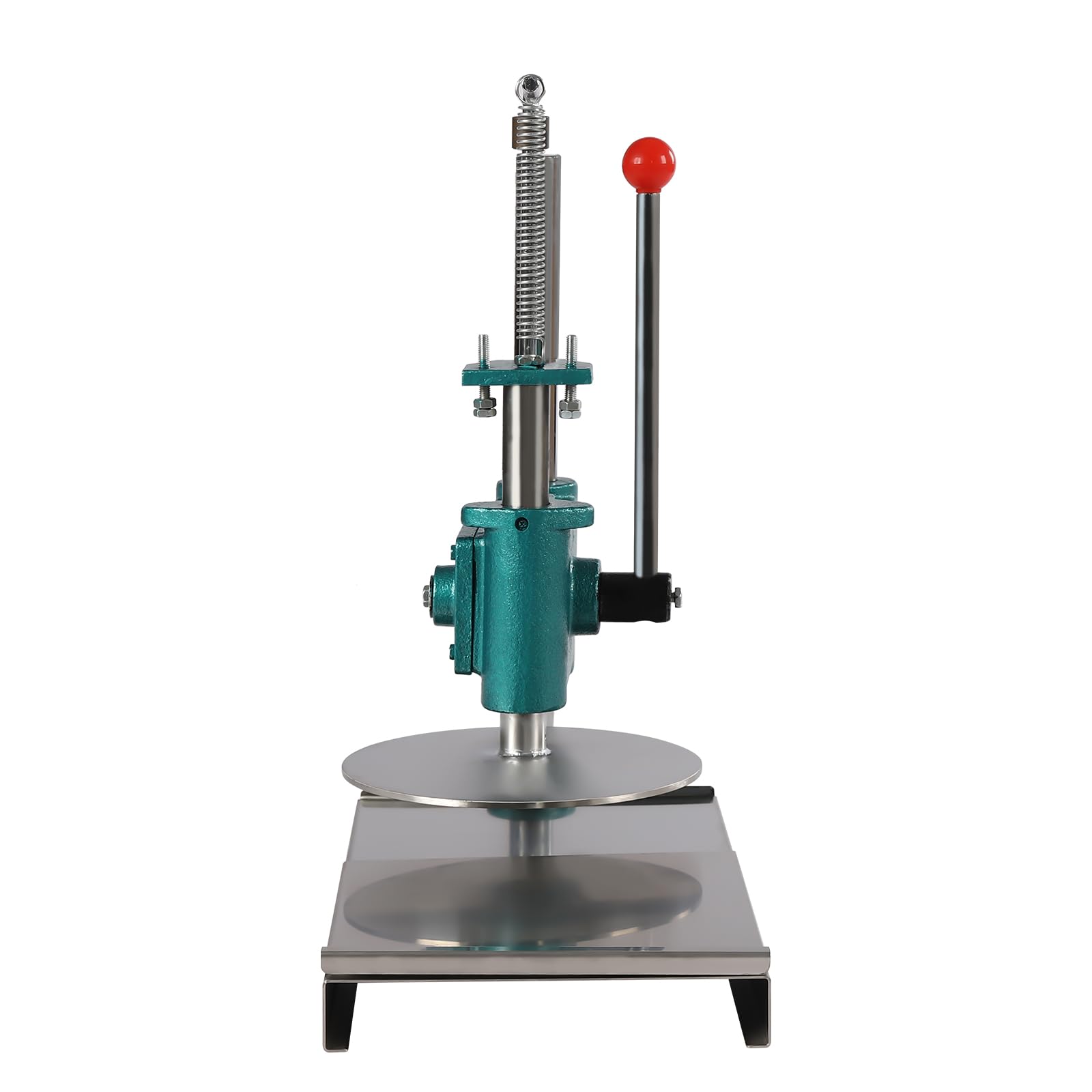 Manual Pizza Dough Press Machine with Pulling Plate & Support Plate - Professional Pizza Dough Roller, Sheeter & Crust Press for Homemade Pizza Making - Perfect for Restaurants, Pizzerias & Home Kitchens