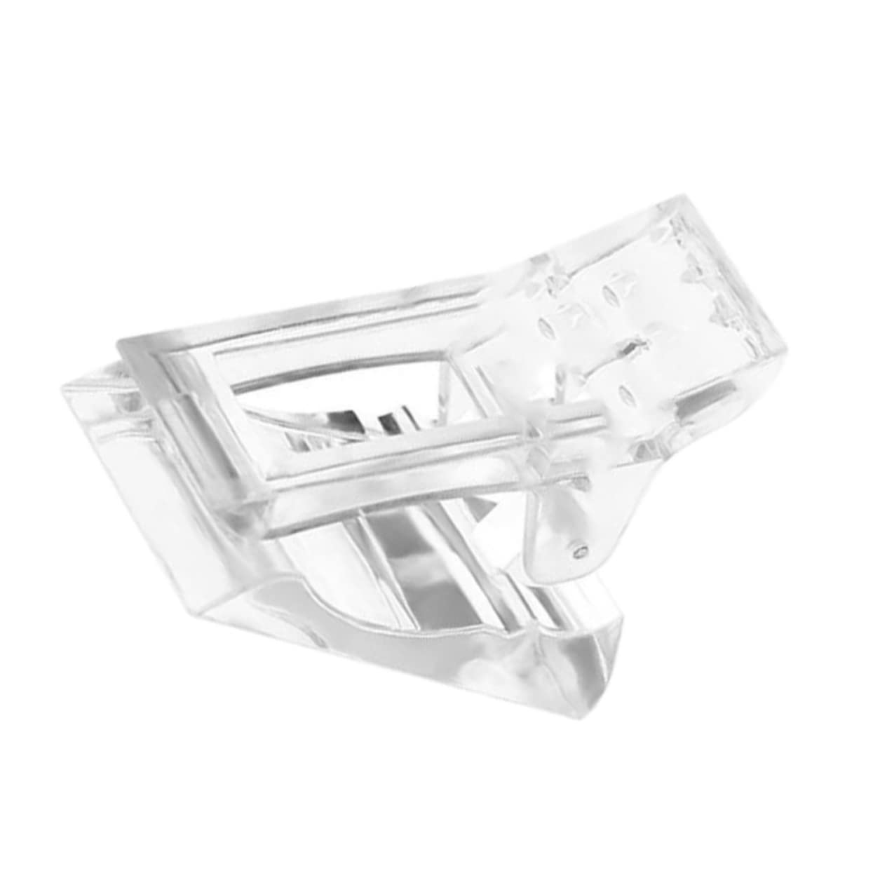 FRCOLOR 20pcs Clear Plastic Nail Clips for Nail Art & Extension - Strong Hold Nail Tips Clips, Builder Nail Clamps for Gel Polish, DIY Manicure & Salon Use - Perfect for Nail Fixing, Glue Application & Professional Nail Designs