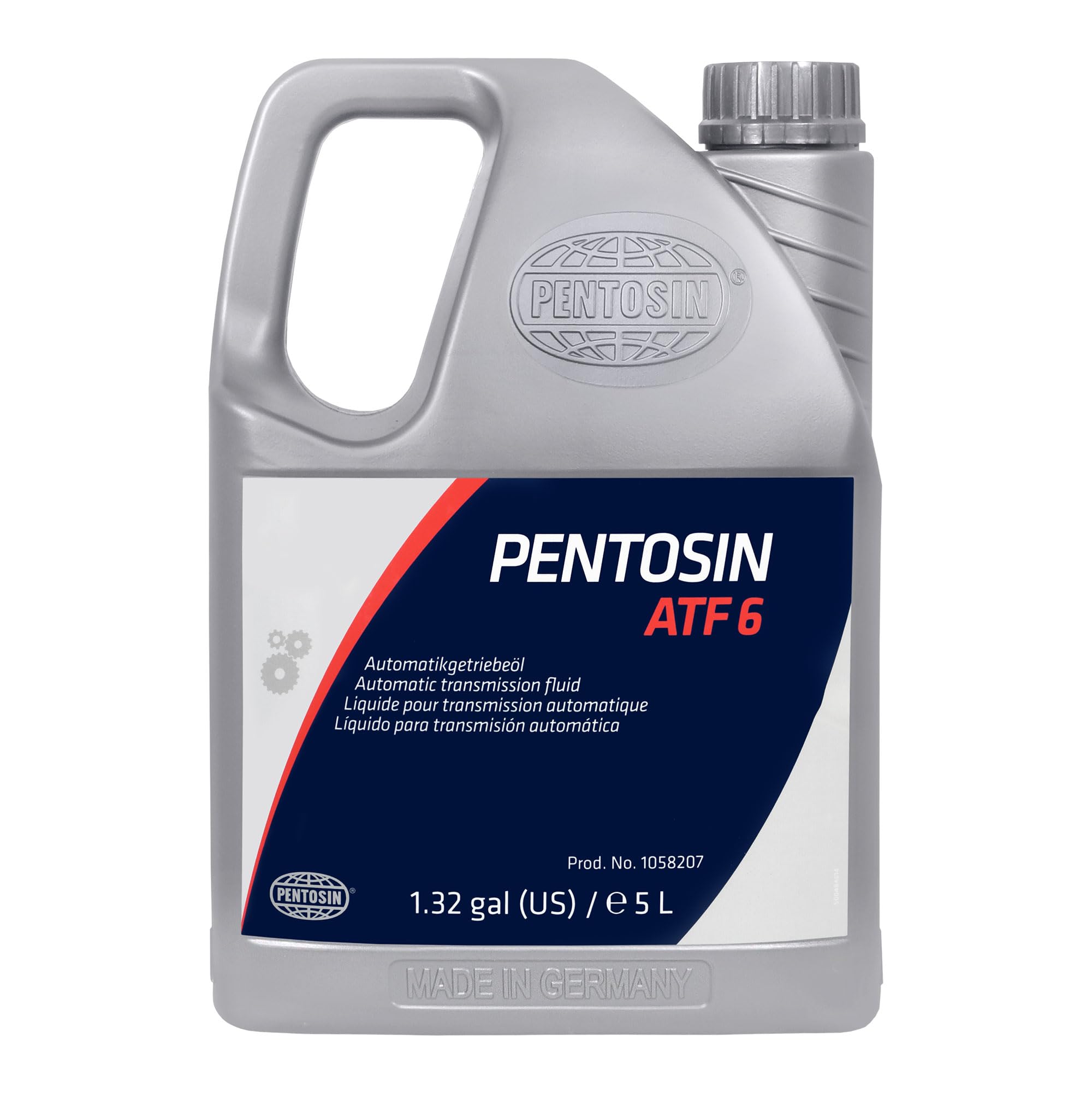 Pentosin 1058207 ATF 6 Long-Life Fully Synthetic Automatic Transmission Fluid - 5 Liter Jug for Aston Martin, Audi, Bentley, Jaguar, Land Rover, Maserati, Rolls Royce | Premium Transmission Fluid for Smooth Gear Shifting & Extended Vehicle Life | Ideal for High-Performance Luxury Cars & SUVs