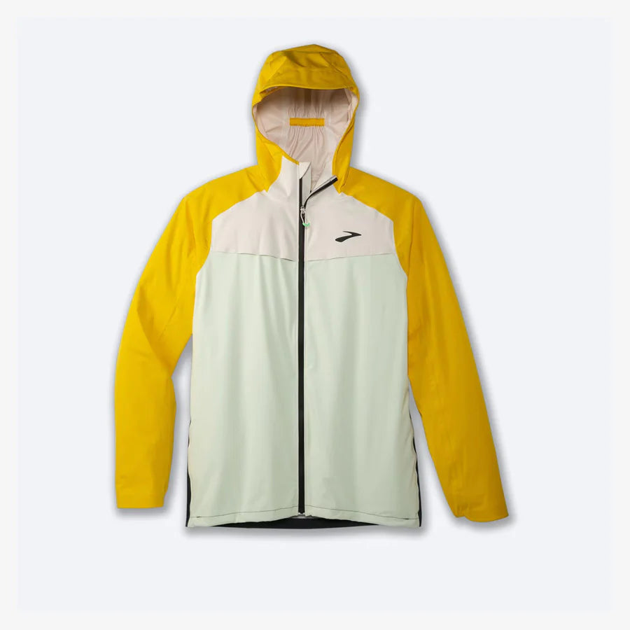 Men's Brooks High Point Waterproof Jacket - Lightweight Raincoat for Hiking & Outdoor Activities | Windproof & Breathable Jacket for Running, Camping & Travel