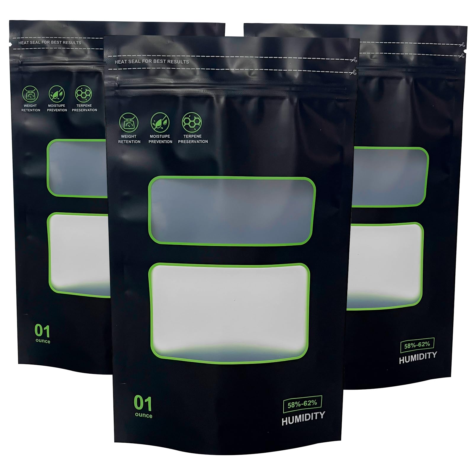 Reusable Food Storage Bags 20 Pack - Heat Sealable Lock & Seal Bags, 1 oz Capacity (6
