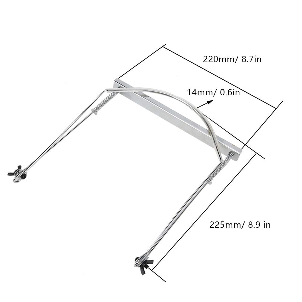 Premium Silver Harmonica Holder for 24-Hole Harmonicas - Adjustable Neck Strap & Hands-Free Bracket - Perfect for Live Performances, Practice Sessions & Street Musicians