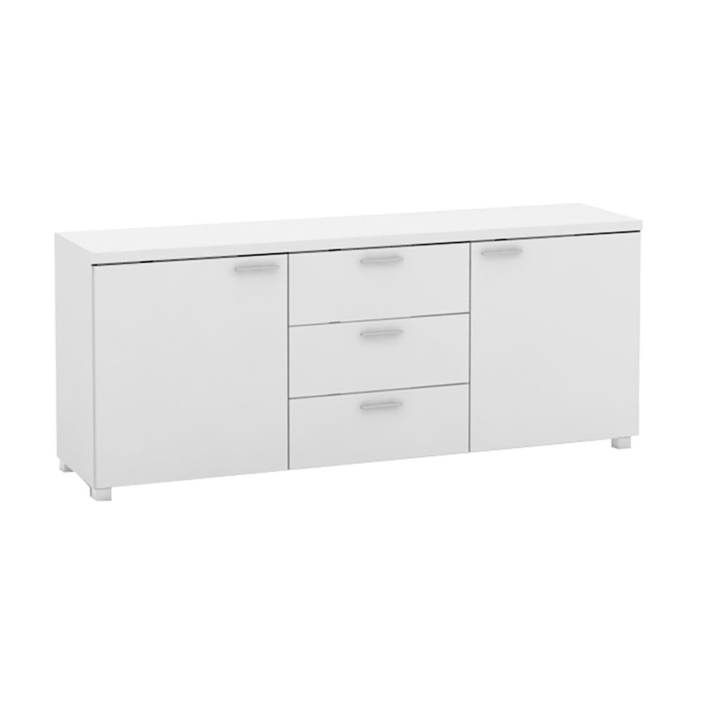 Modern Buffet Sideboard TV Stand with Storage - High Gloss White Cabinet for Living Room, Dining Room & Home Office Organization