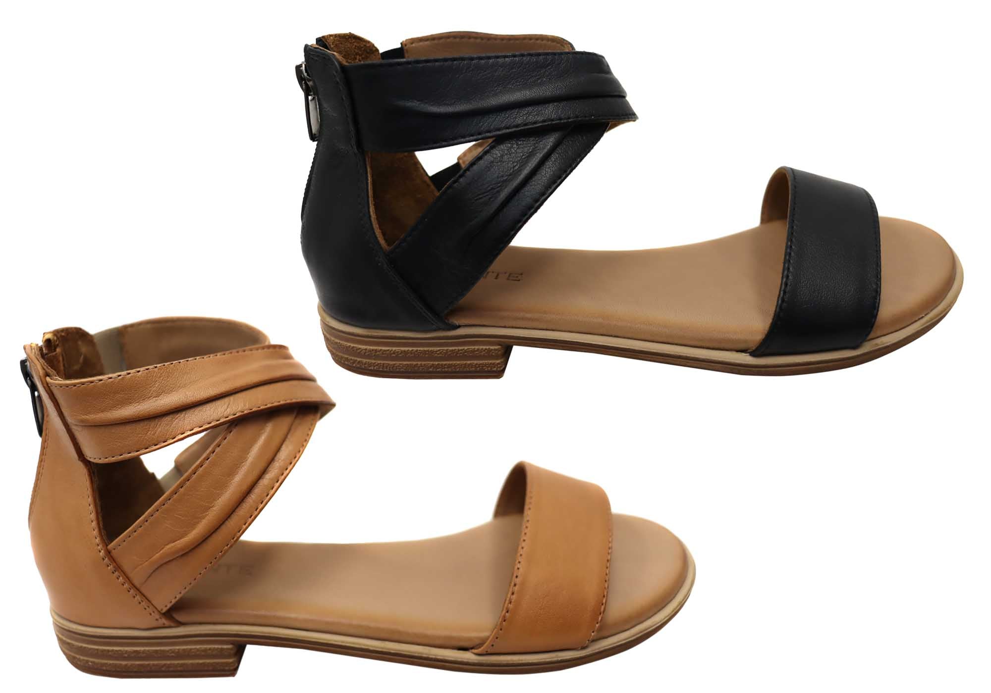 Orizonte Edithvale Women's Comfortable European Leather Sandals - Stylish & Breathable Summer Walking Shoes for Beach, Vacation & Casual Outings