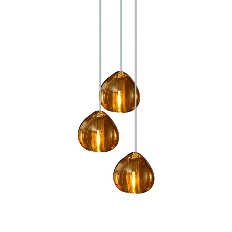 Elegant Crystal Pendant Light - Modern Chandelier for Dining Room, Bedroom & Living Room Decor - Dimmable LED Hanging Lamp for Home & Office Lighting