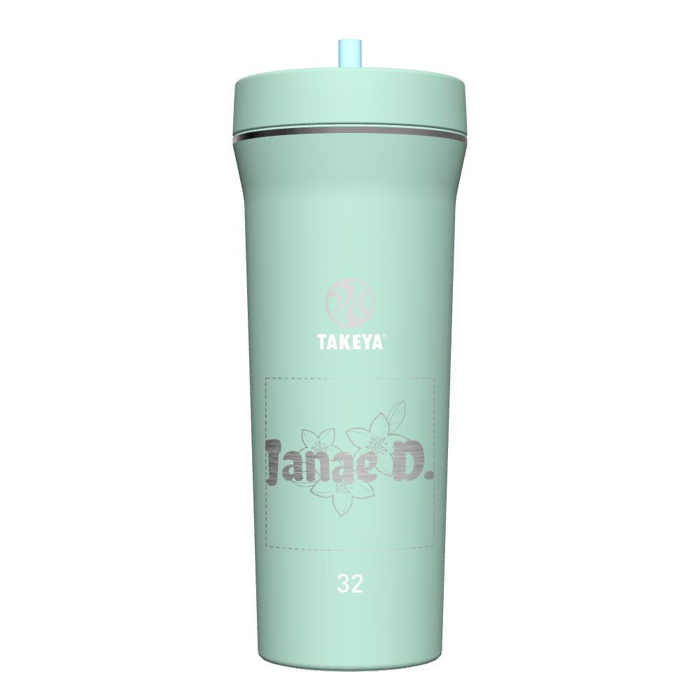 32 oz Custom Straw Tumbler with Lid - Insulated Stainless Steel Water Bottle for Hot & Cold Drinks - Perfect for Gym, Office, Travel & Outdoor Activities