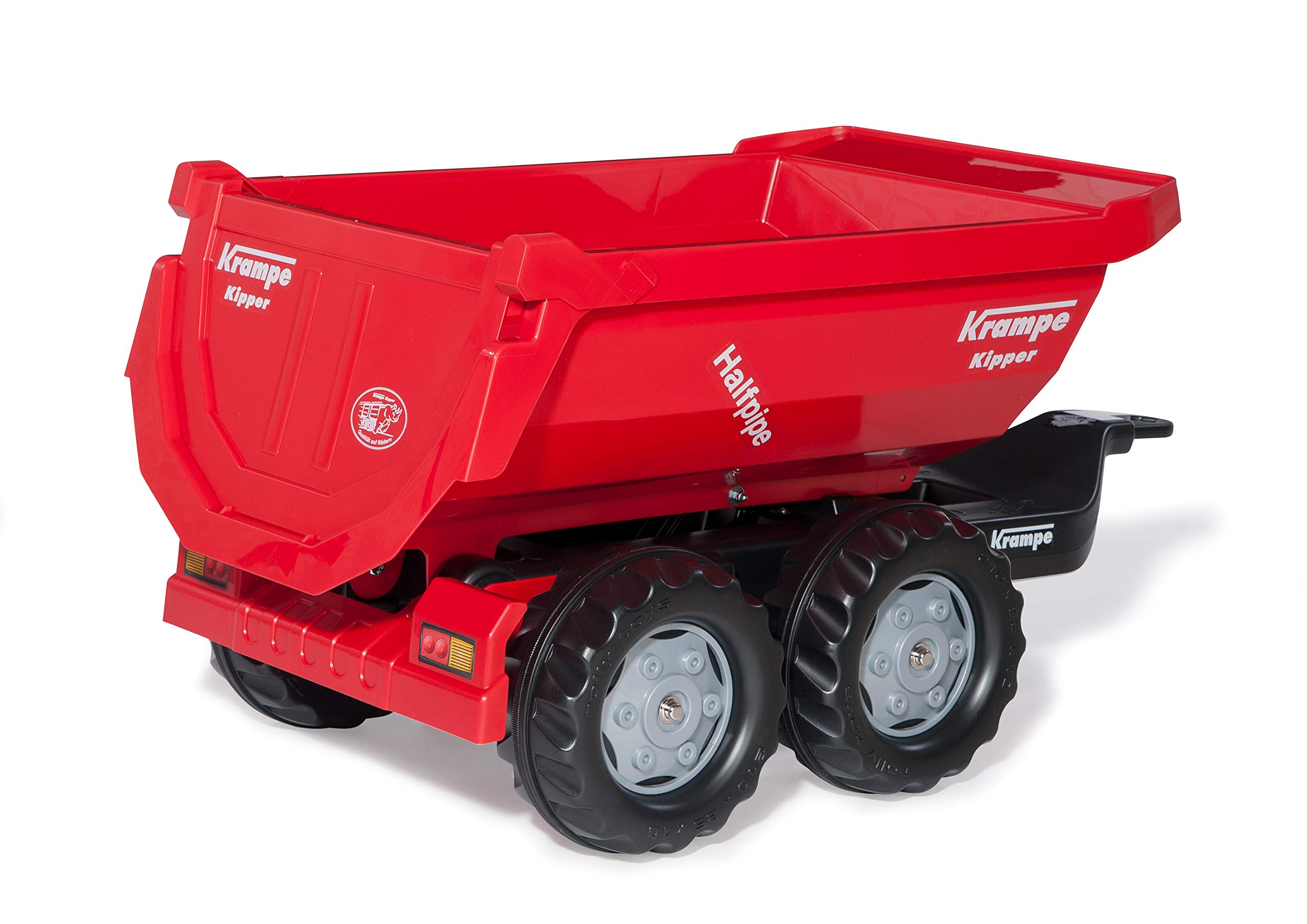 Rolly Toys Benne Halfpipe Trailer for Kids - Heavy Duty Dump Cart with Removable Sides - Perfect for Sand, Dirt, and Yard Work - Outdoor Play & Gardening Helper
