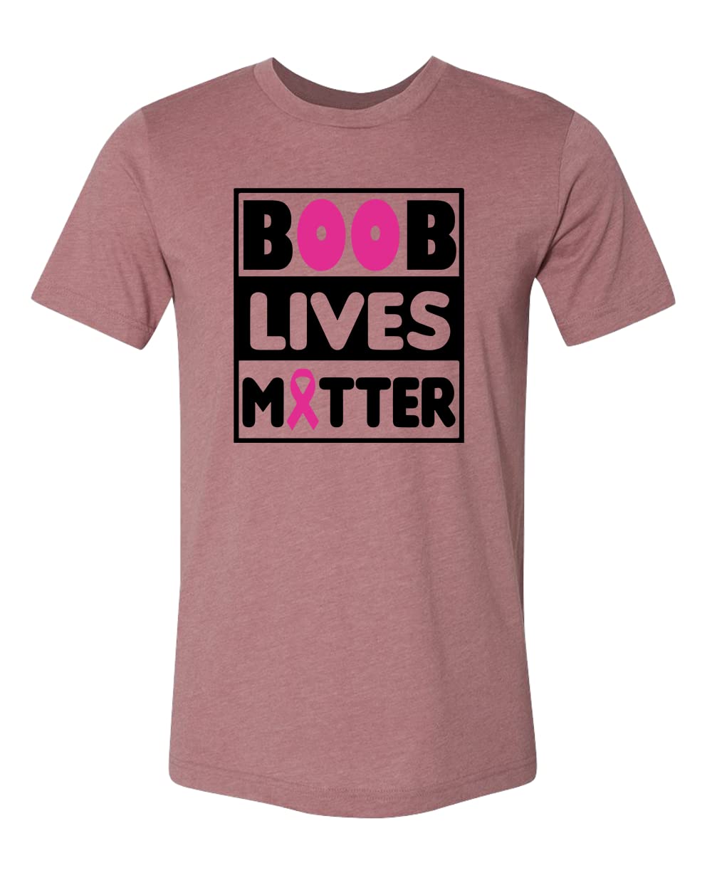 Boob Lives Matter Shirt - Breast Cancer Awareness Tee with Pink Ribbon - Motivational & Inspirational Cancer Survivor Shirt - Stronger Than Cancer - Perfect for Support Events, Fundraisers & Survivor Celebrations