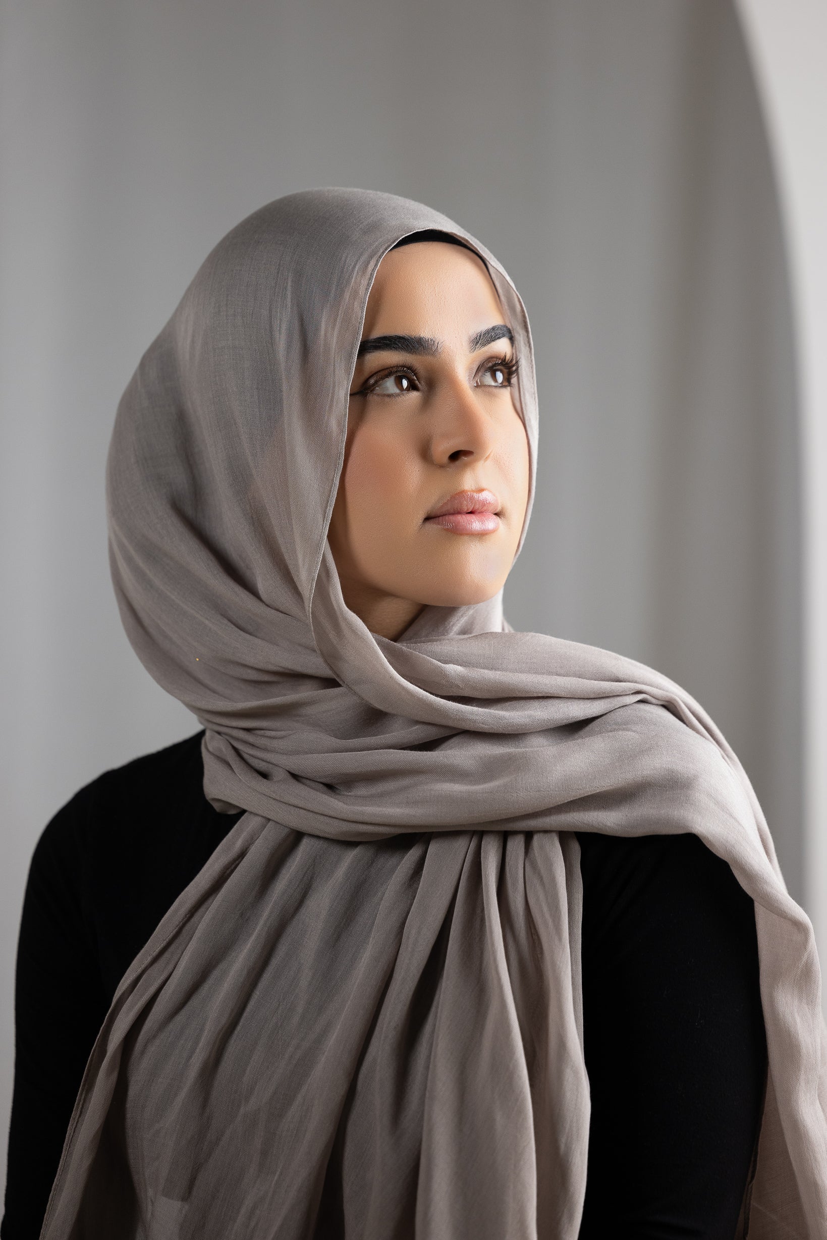 Luxury Modal Shawl - Soft & Breathable Dark Nude Wrap Scarf for Women | Perfect for Evening Parties, Weddings & Office Wear