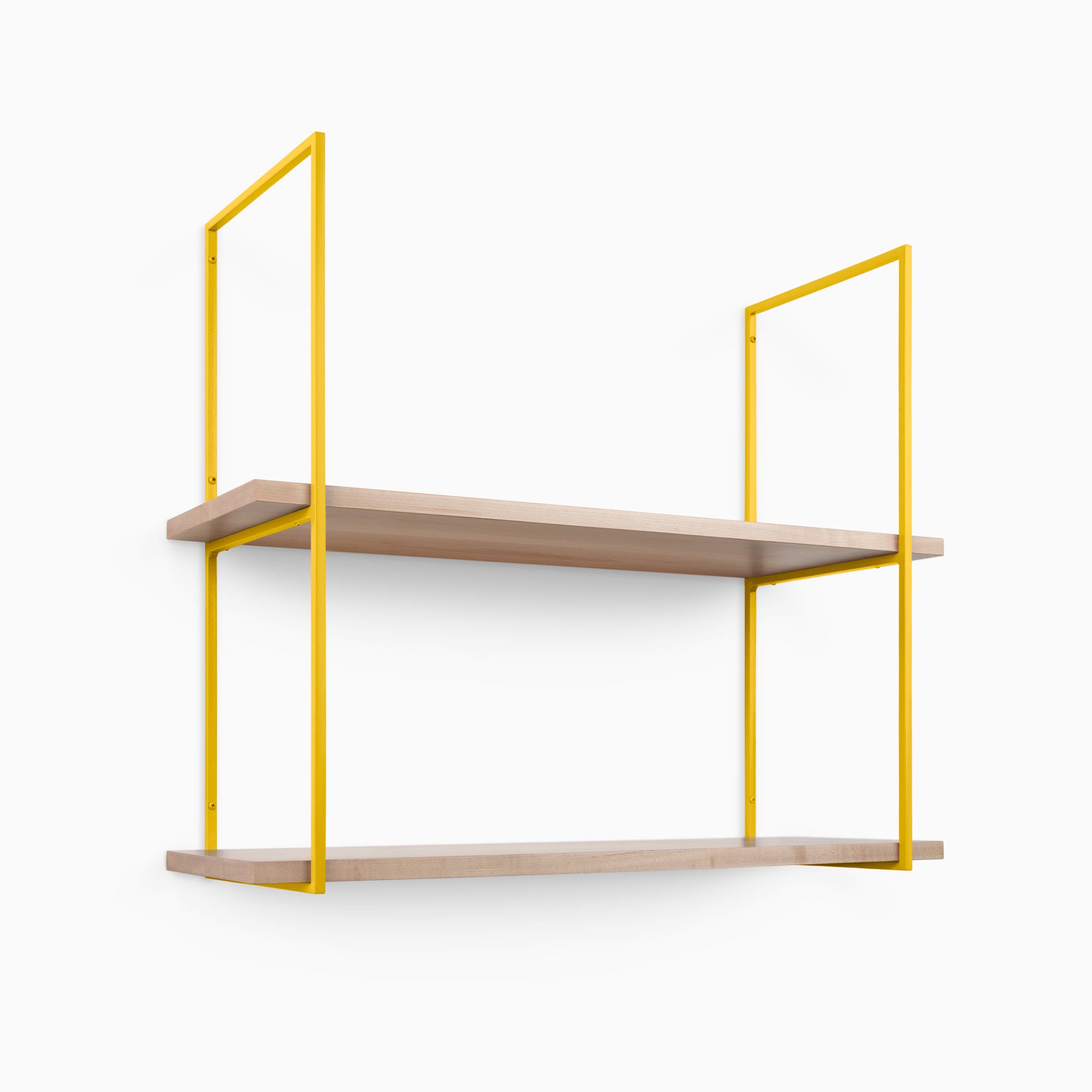 Lloyd Maple 2 Tier Wooden Shelf - Rustic Home Decor for Living Room, Bedroom & Kitchen Storage | Perfect for Organizing Books, Plants & Decorative Items