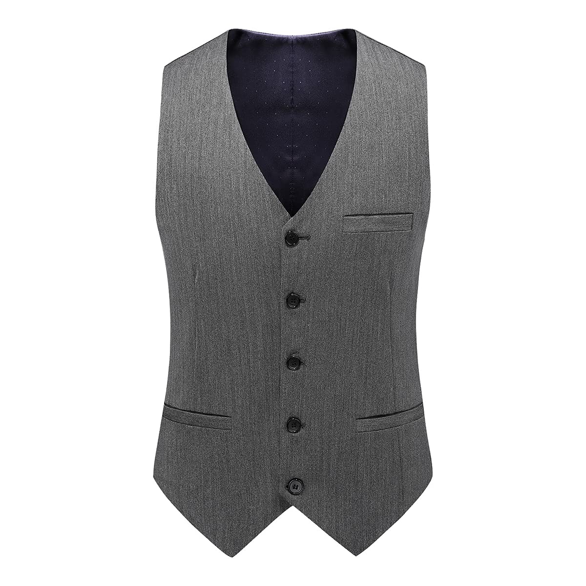 KUDORO Men's 3 Piece Slim Fit Double Breasted Pinstripe Suit - Formal Wedding Tuxedo & Business Attire for Grooms, Professionals & Special Occasions