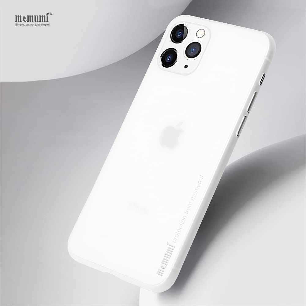 memumi Ultra Slim iPhone 11 Pro Max Case - Matte Translucent White Thin Protective Cover | Scratch & Fingerprint Resistant | Perfect for Daily Use, Work & Travel