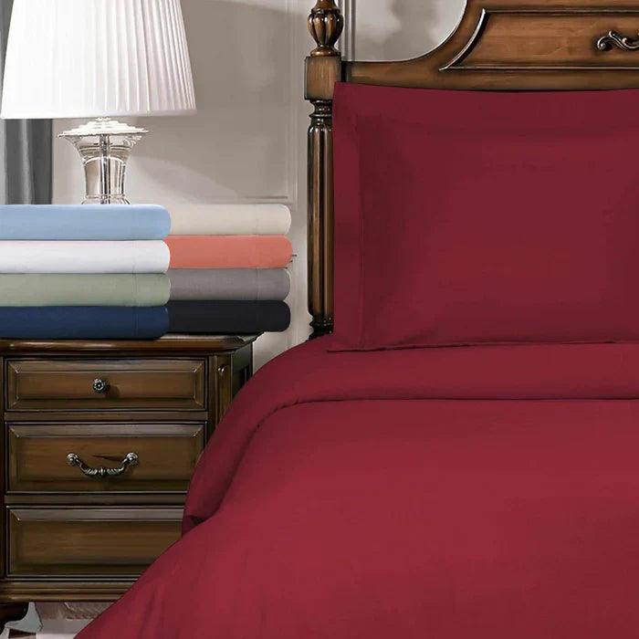 Luxury Egyptian Cotton 700 Thread Count Duvet Cover Set - Ultra Soft Breathable Bedding for Master Bedroom, Guest Room & Hotel Use
