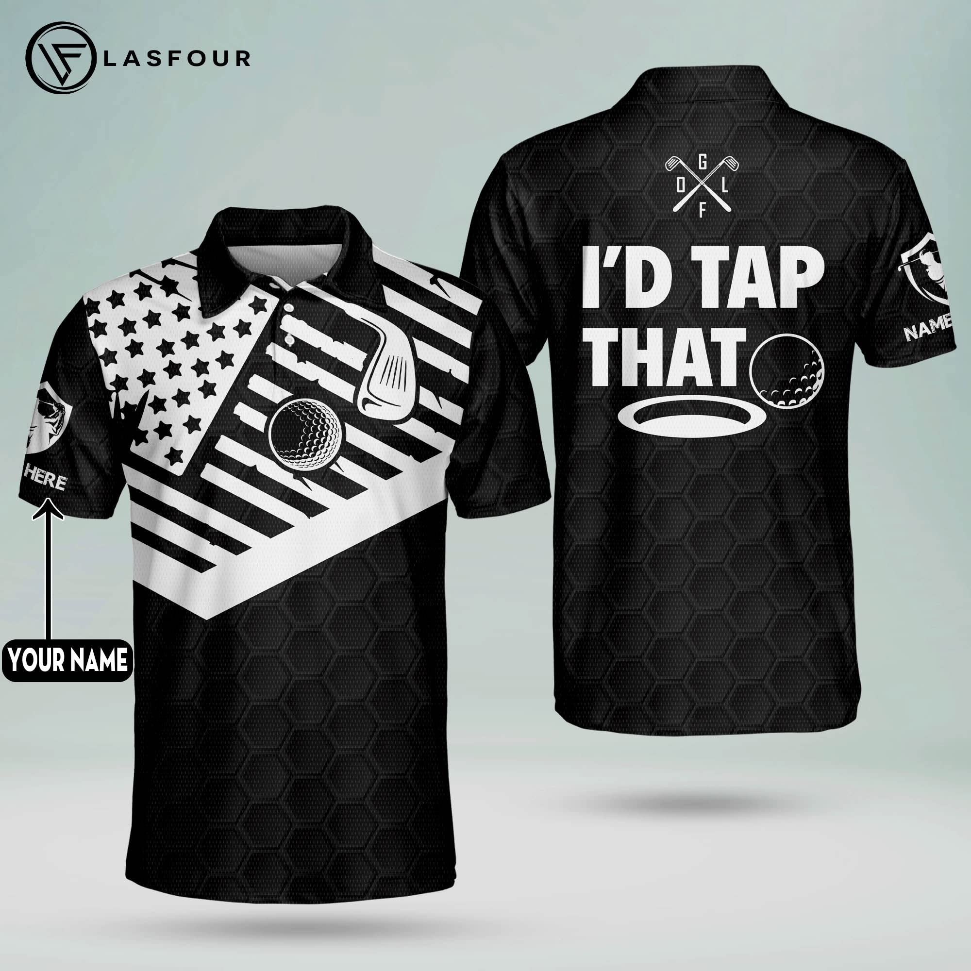 Funny Golf Shirts for Men - Dry Fit Polo for Golf & Casual Wear