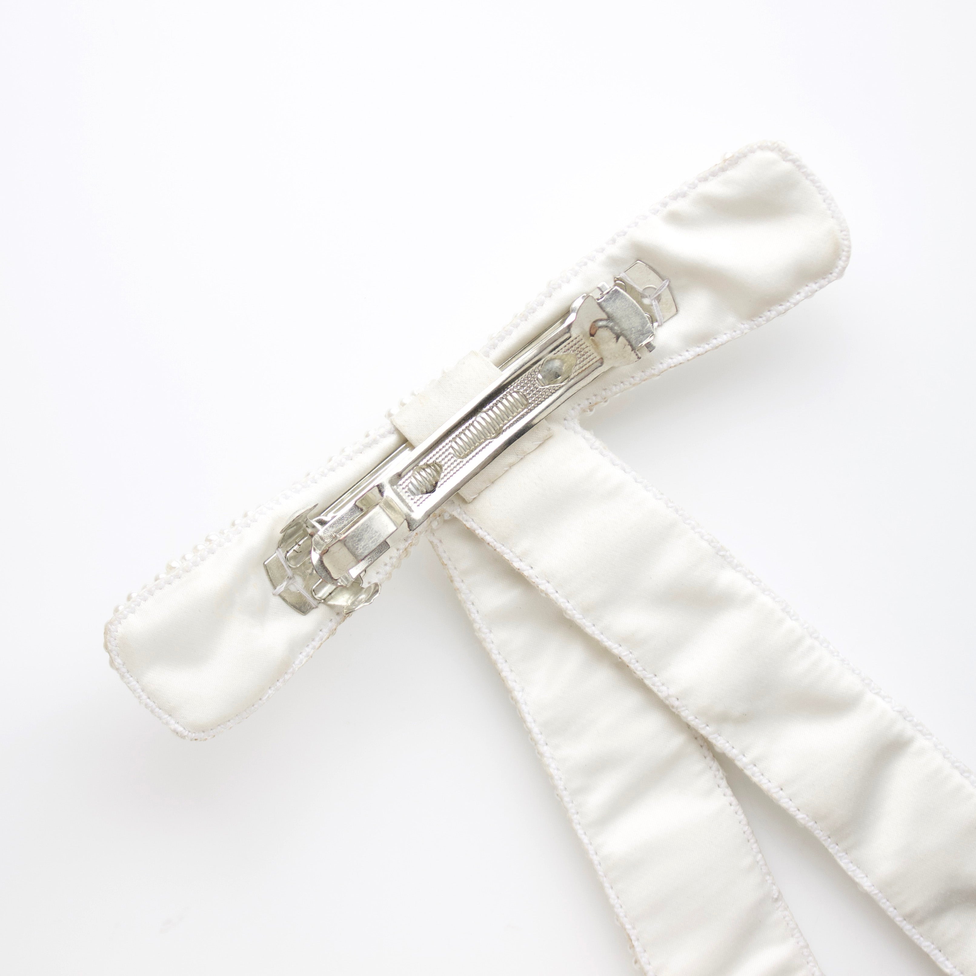 Elegant Pearl Hair Bow for Women & Girls - Perfect for Weddings, Parties & Special Occasions