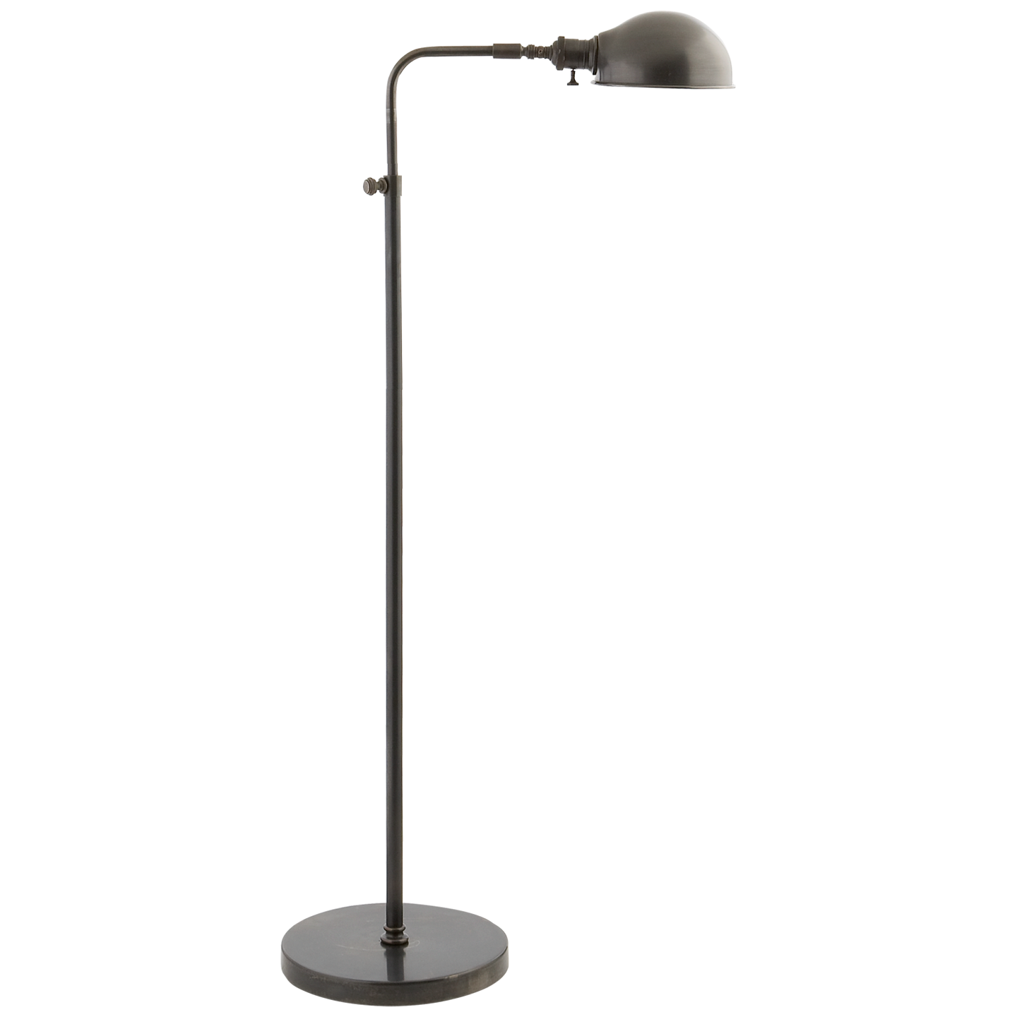 Vintage Pharmacy Floor Lamp - Antique Style Adjustable Gooseneck Reading Light for Living Room, Bedroom & Study - Perfect for Reading, Crafting & Relaxation