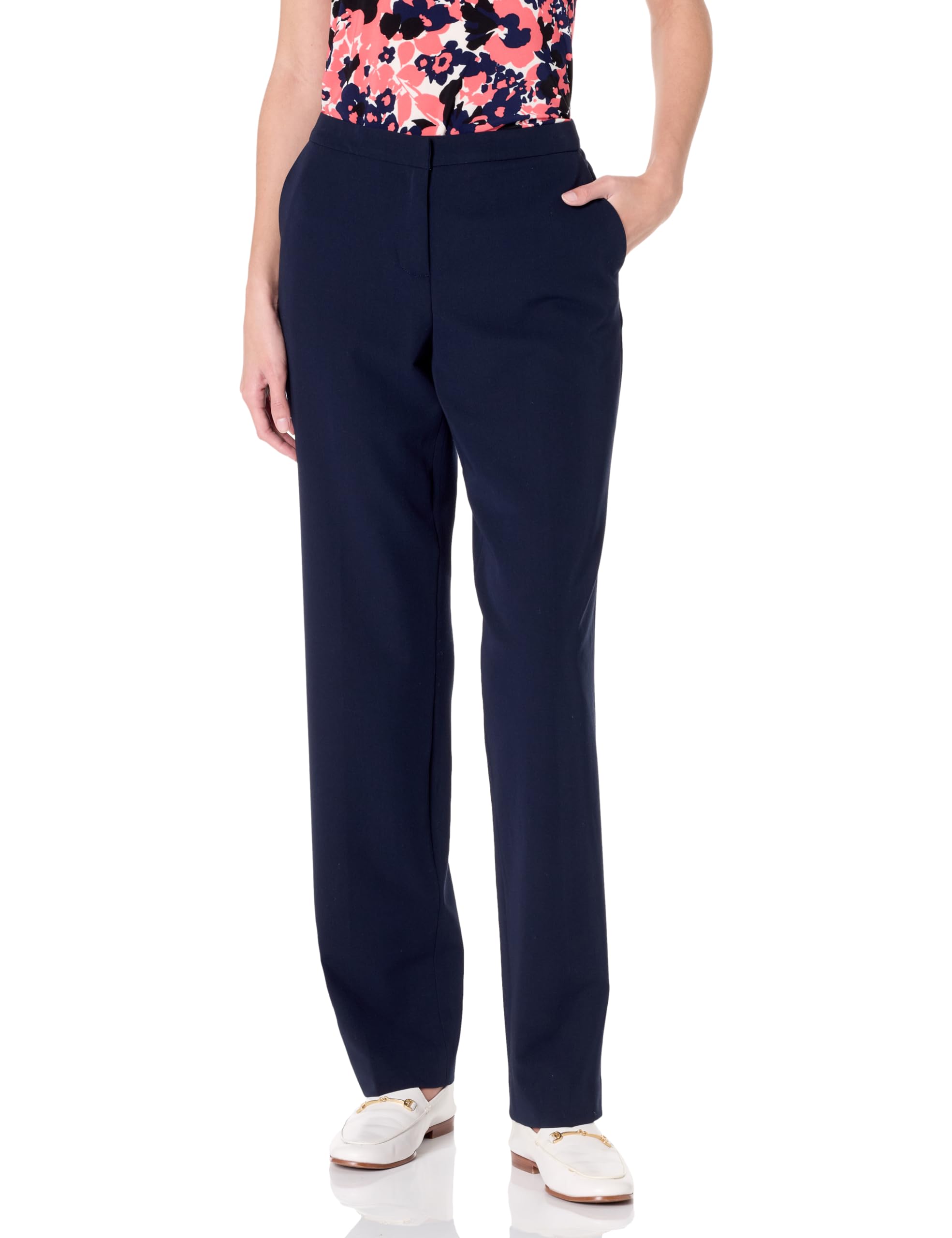 Tommy Hilfiger Women's Tapered Leg Work Pants - Professional Office Trousers for Business Casual & Formal Workwear