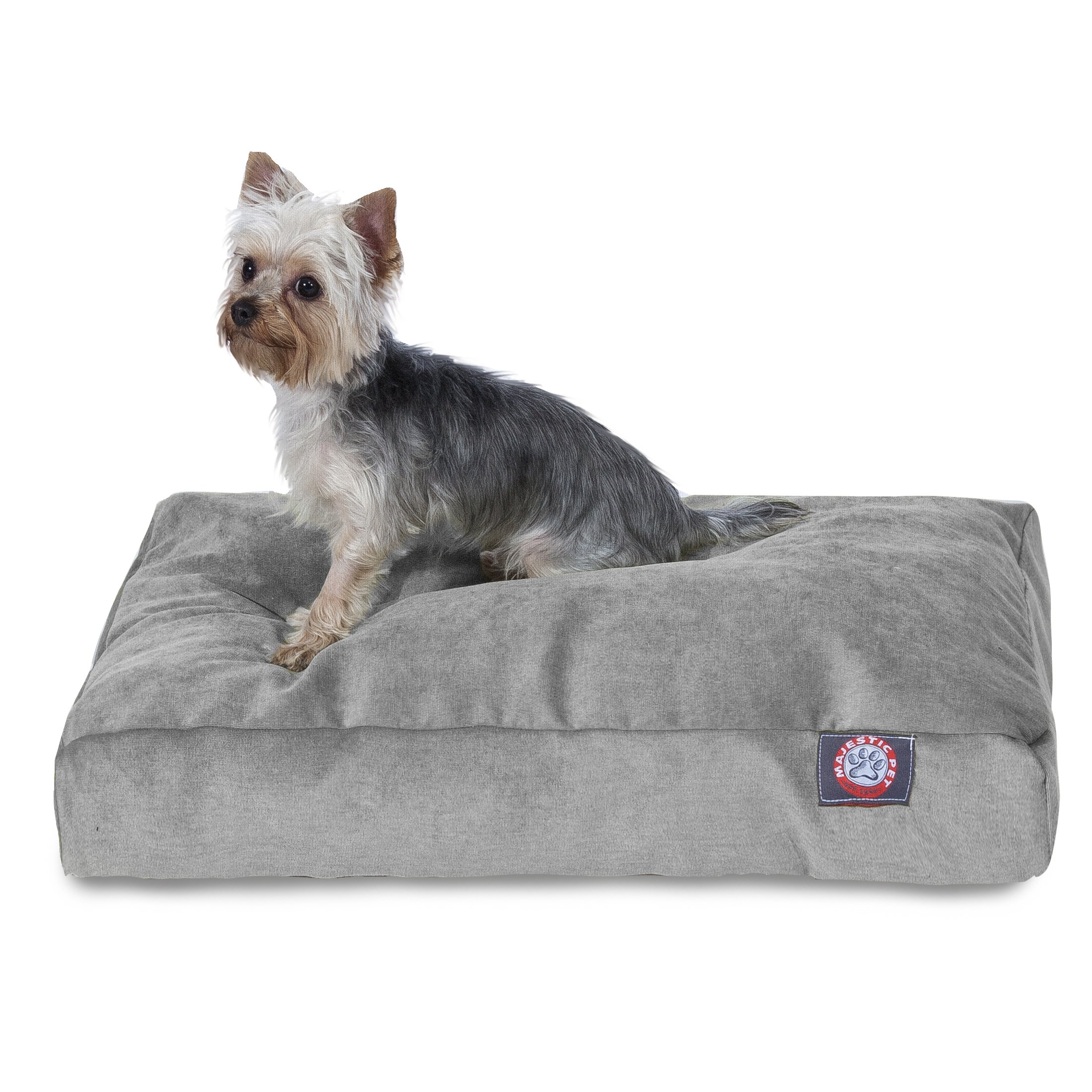 Majestic Pet Villa Rectangle Washable Dog Bed - Non-Slip Comfortable Crate Bed with Removable Cover - Large Kennel Bed for Sleeping, Polyester Fiber, Vintage Style - Perfect for Home, Office & Travel Use