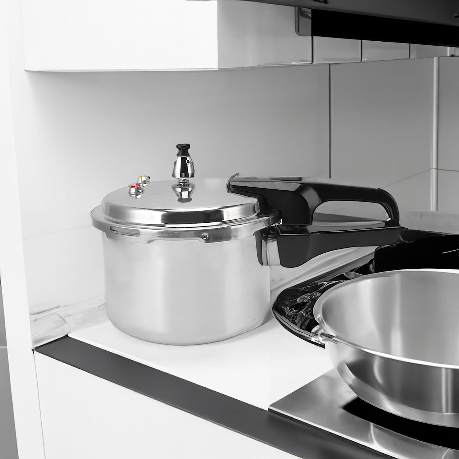 3.17 Quart Aluminum Alloy Pressure Cooker - 3L Mini Pressure Cooking Pot (7 Inch/18cm) for Gas & Induction Stoves | Perfect for Camping, Dorm Cooking & Small Kitchens