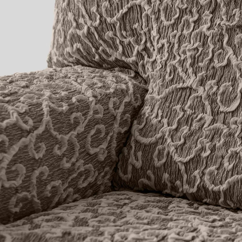 Stylish Jacquard 3D Armchair Slipcover - Premium Stretchable Furniture Protector for Living Room, Bedroom & Office Decor