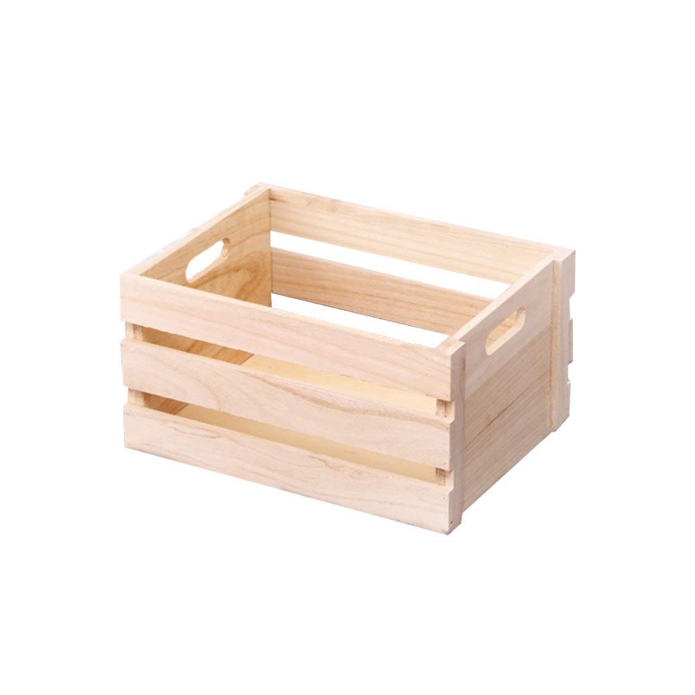 Natural Wooden Desktop Organizer - Handmade Wood Basket for Office Supplies, Stationery & Home Decor | Perfect for Desk Organization, Gift Giving & Workspace Decoration