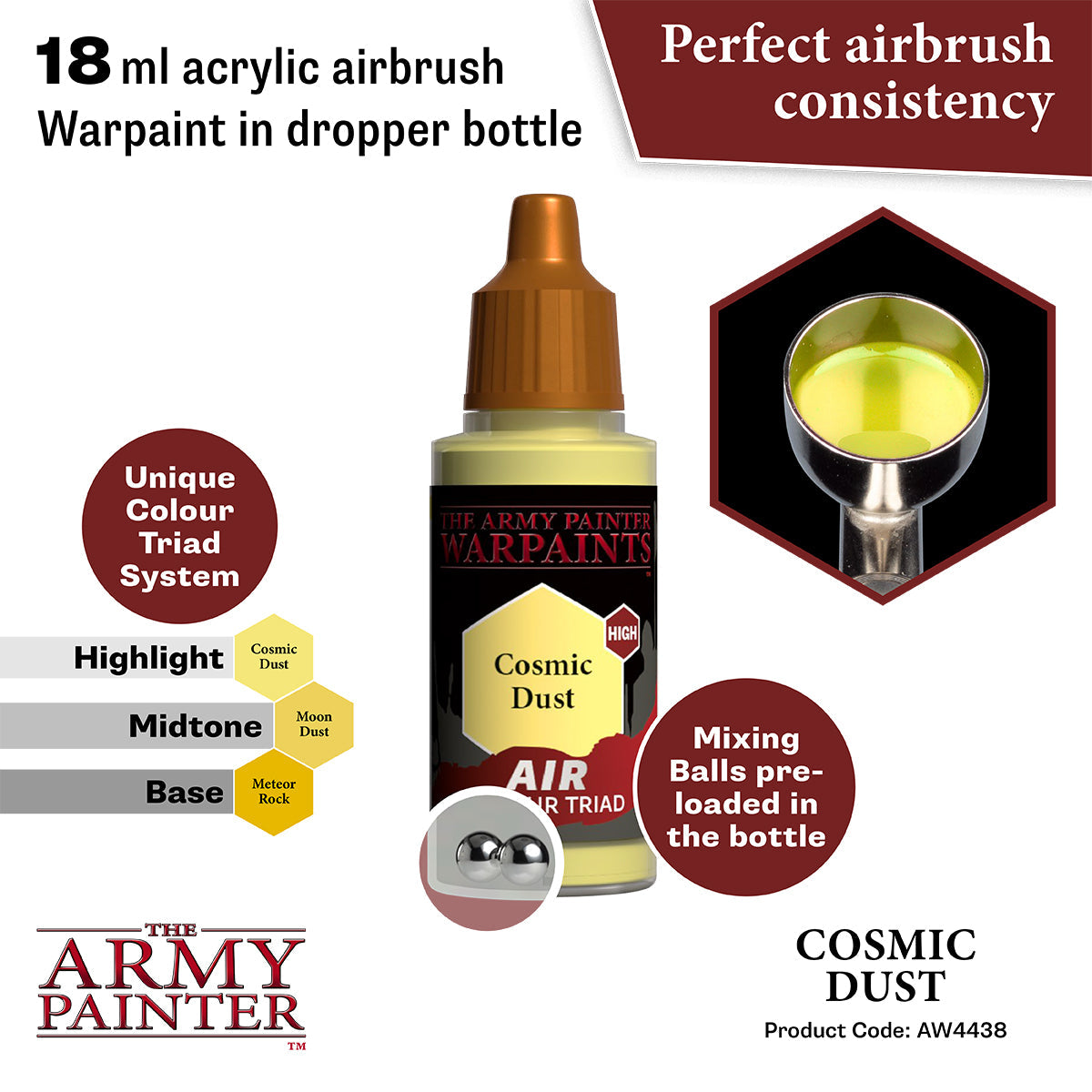 Warpaints Air: Cosmic Dust - Premium Cosmetic Pigment for Eyeshadow & Face Art | Perfect for Halloween, Cosplay & Festival Makeup