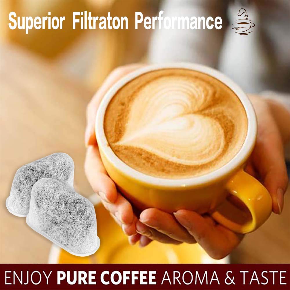 Braun Coffee Maker Replacement Charcoal Water Filters 12 Pack - Compatible with BRSC004, BrewSense KF7175 & KF6050 Drip Models - Improve Coffee Taste & Remove Impurities for Home or Office Use