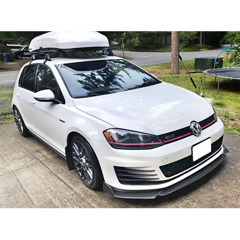 Universal 3-Piece Adjustable Front Bumper Lip Spoiler for Most Vehicles - V1 Style (No Center Point) - Enhance Your Car's Sporty Look for Street Racing & Custom Builds