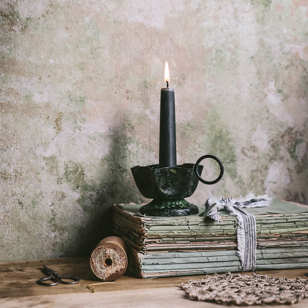Emerald Iron Candle Holder - Elegant Home Decor for Dining Table, Wedding Centerpiece & Romantic Ambiance