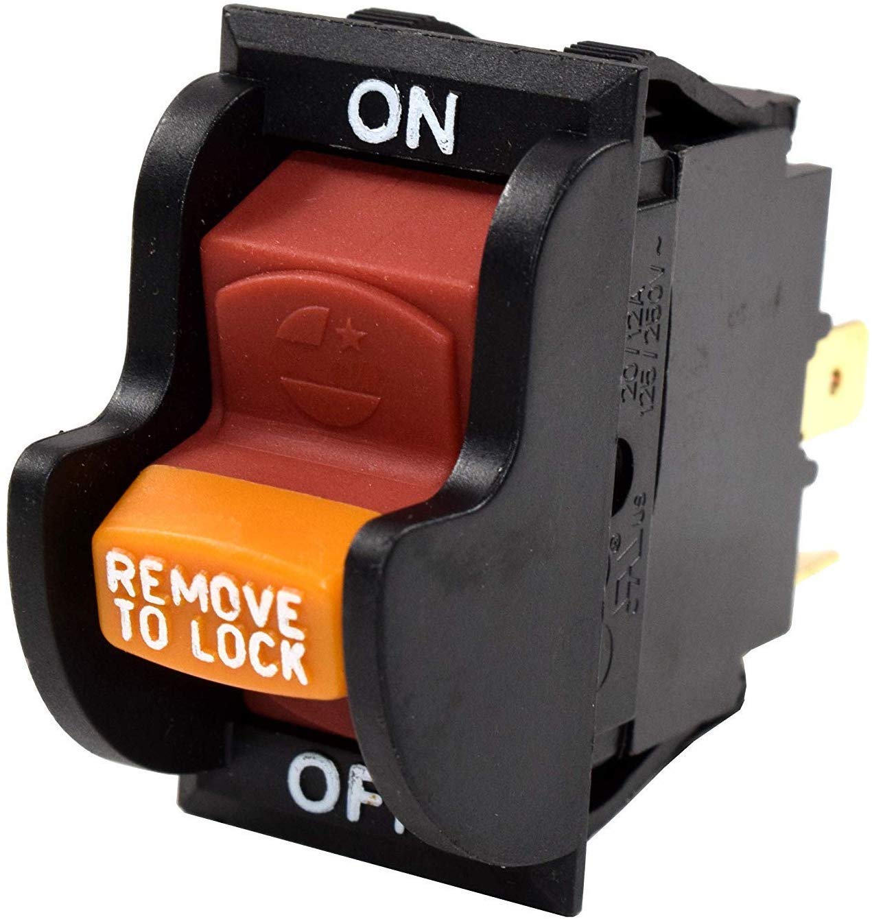 HQRP On-Off Toggle Switch Replacement Compatible with Dewalt, Rockwell, Hitachi, Craftsman & More Power Tools - Perfect for Planer, Band Saw, Drill Press, Table Saw, Grinder & Sander Repairs