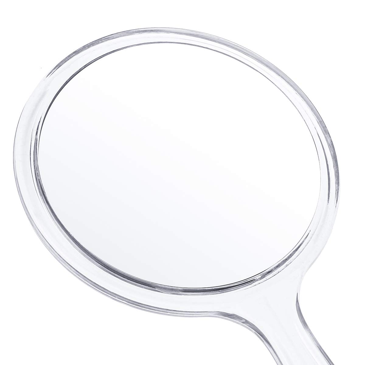 3X/1X Magnifying Makeup Hand Mirror - Double-Sided Travel Cosmetic Mirror with Acrylic Clear Finish, Perfect for Home Vanity, Travel & Professional Makeup Application