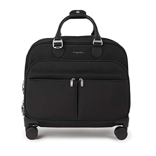 Baggallini 4 Wheel Rolling Tote Luggage - Lightweight Spinner Carry-On Bag for Travel, Business & Weekend Getaways - Perfect for Airplanes, Commuting & Shopping