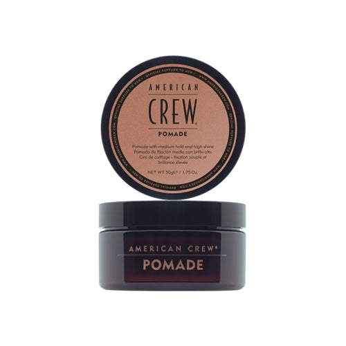 American Crew Pomade - Strong Hold Styling Wax for Men | All-Day Shine & Control | Perfect for Hairstyling, Fades & Pompadours