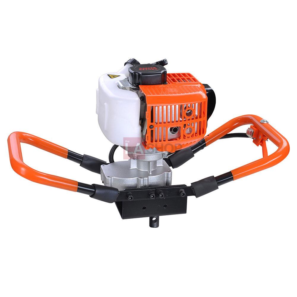 EPA Certified 52cc 2-Stroke Gas Post Hole Digger - 2.2HP Earth Auger Powerhead for Fencing, Gardening & Landscaping Projects