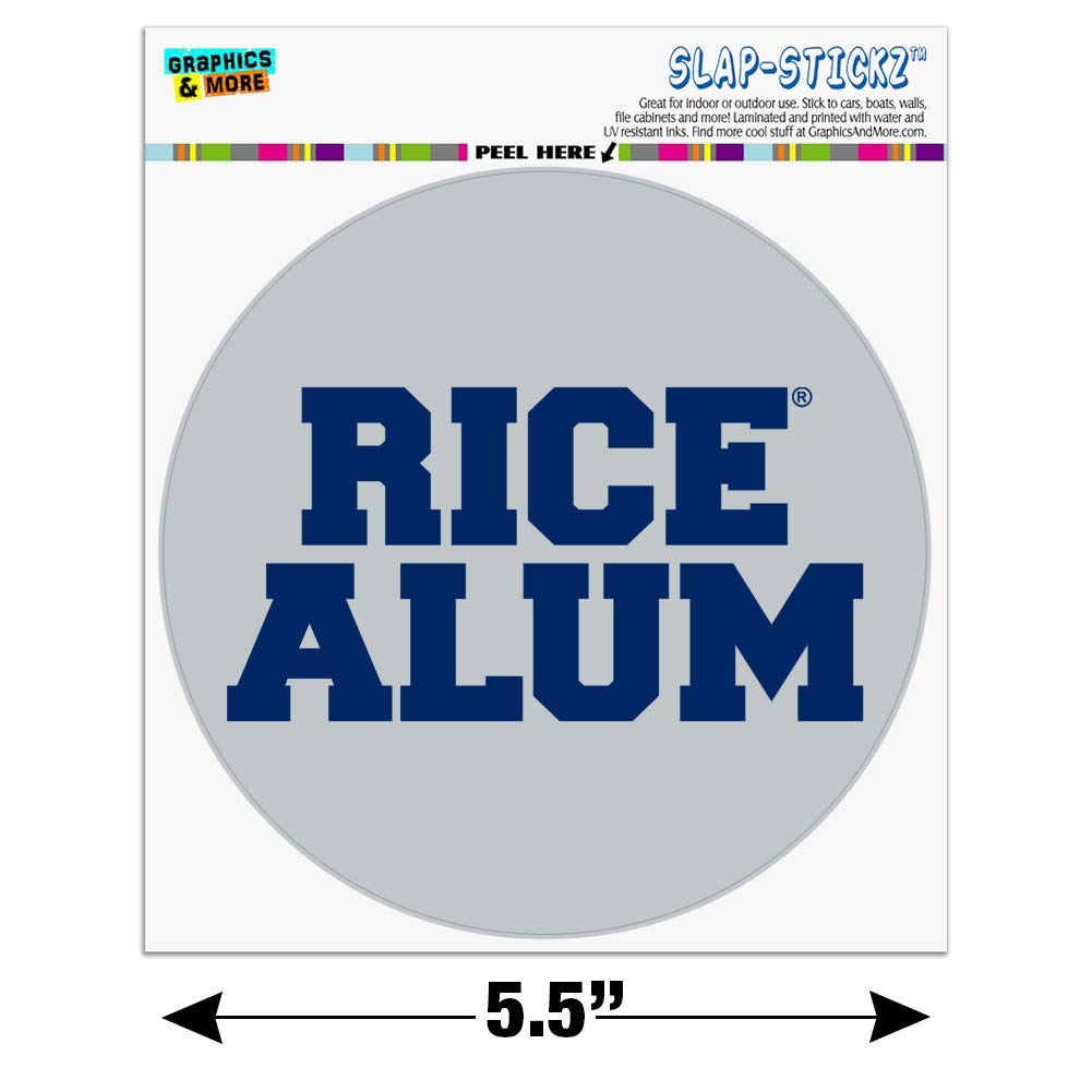 Rice University Owls Alumni Car Window Decal - Durable Bumper Sticker for Cars, Trucks & Laptops - Show School Pride on Your Vehicle or Devices