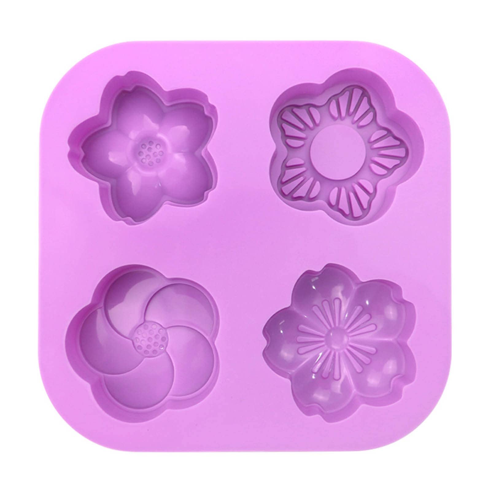 Flower Shaped Cake Molds Kit for Adults - 6 Piece Round Cake Pans for Baking, Chocolate Cupcakes & DIY Decorating | Perfect for Birthday Parties, Wedding Desserts & Homemade Treats