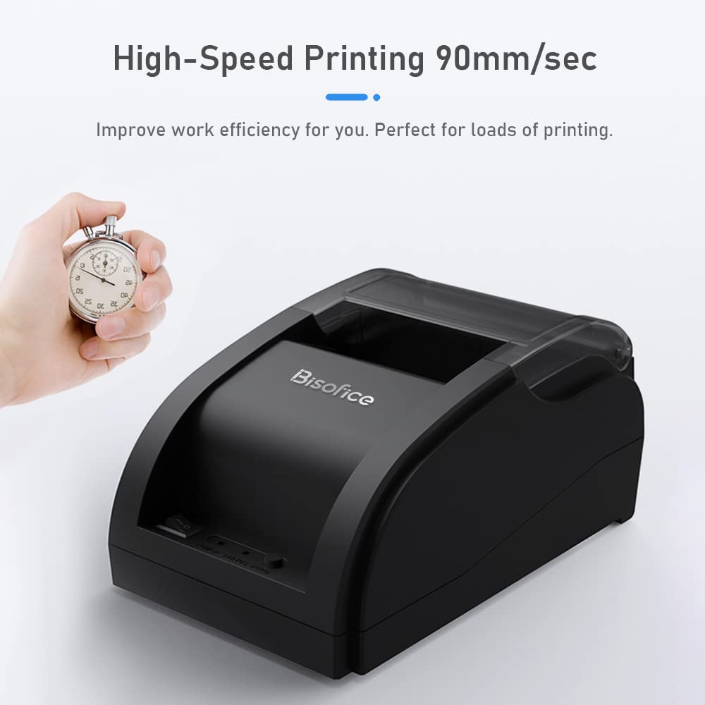58mm Wireless Thermal Receipt Printer with USB & Bluetooth - ESC Command & Cashbox Support - Compatible with Windows & Android - Ideal for Retail, Restaurants & Small Business POS Systems