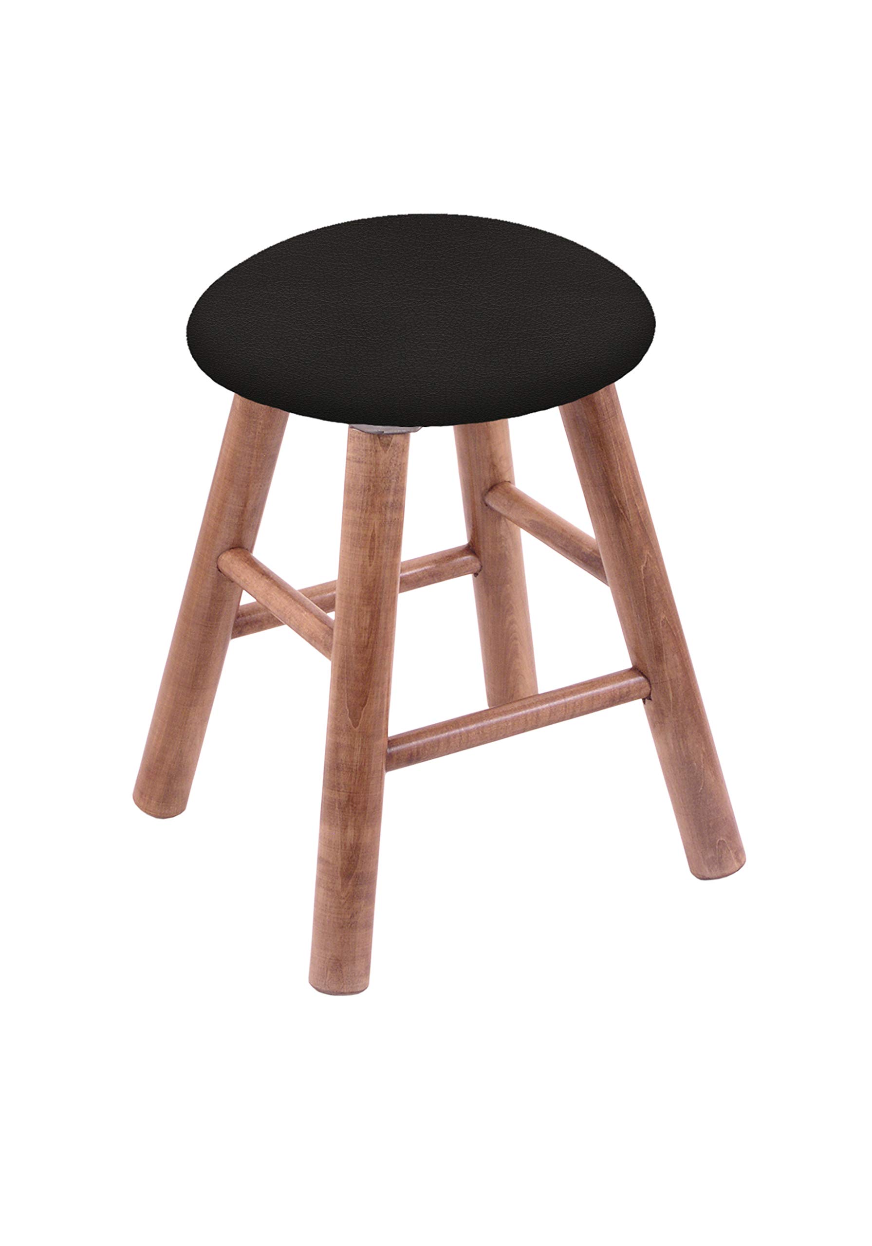 Medium Finish Maple Vanity Stool with Canter Espresso Seat - Perfect for Bedroom Dressing Tables, Makeup Stations & Bathroom Vanities