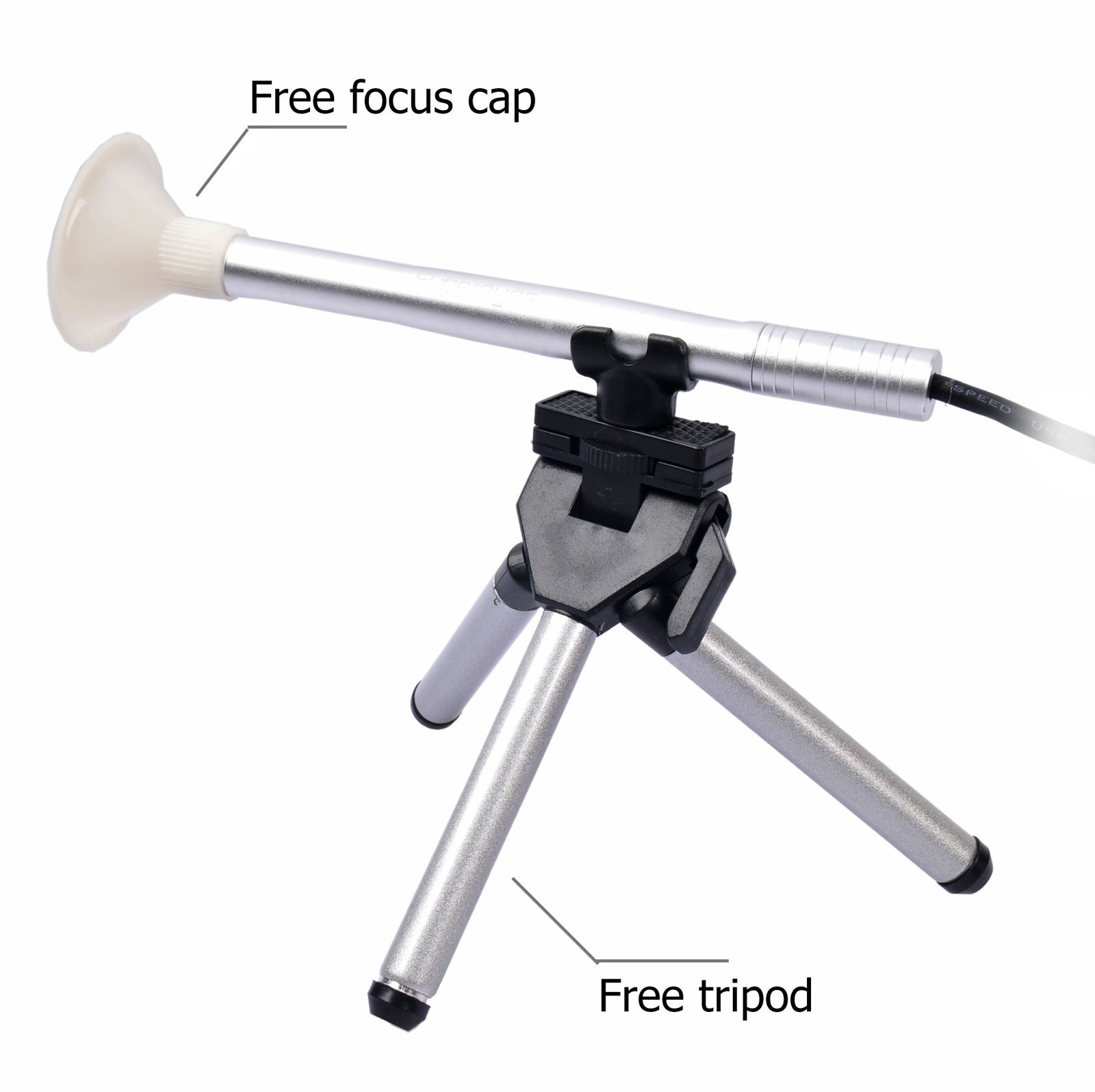 1-200X USB Digital Microscope with 11mm Lens - Handheld Magnifier for Coin Stamps Jewelry Inspection, Includes Tripod & Health Kit for Home Lab School Use