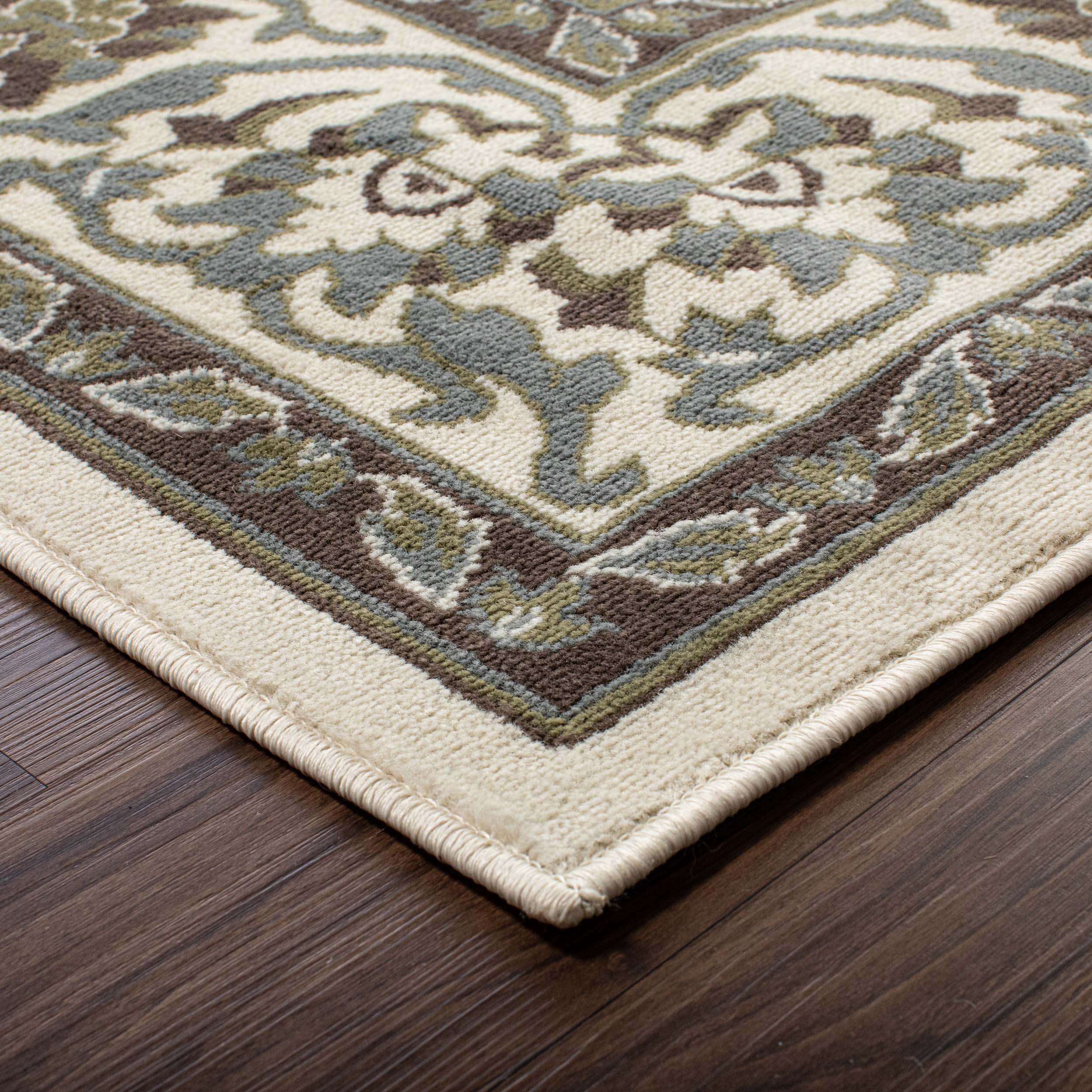 Glendale Traditional Floral Medallion Indoor Area Rug - Non-Slip Living Room Carpet, Bedroom Runner, Hallway Decor | Soft & Durable Home Floor Mat for Cozy Interior Design