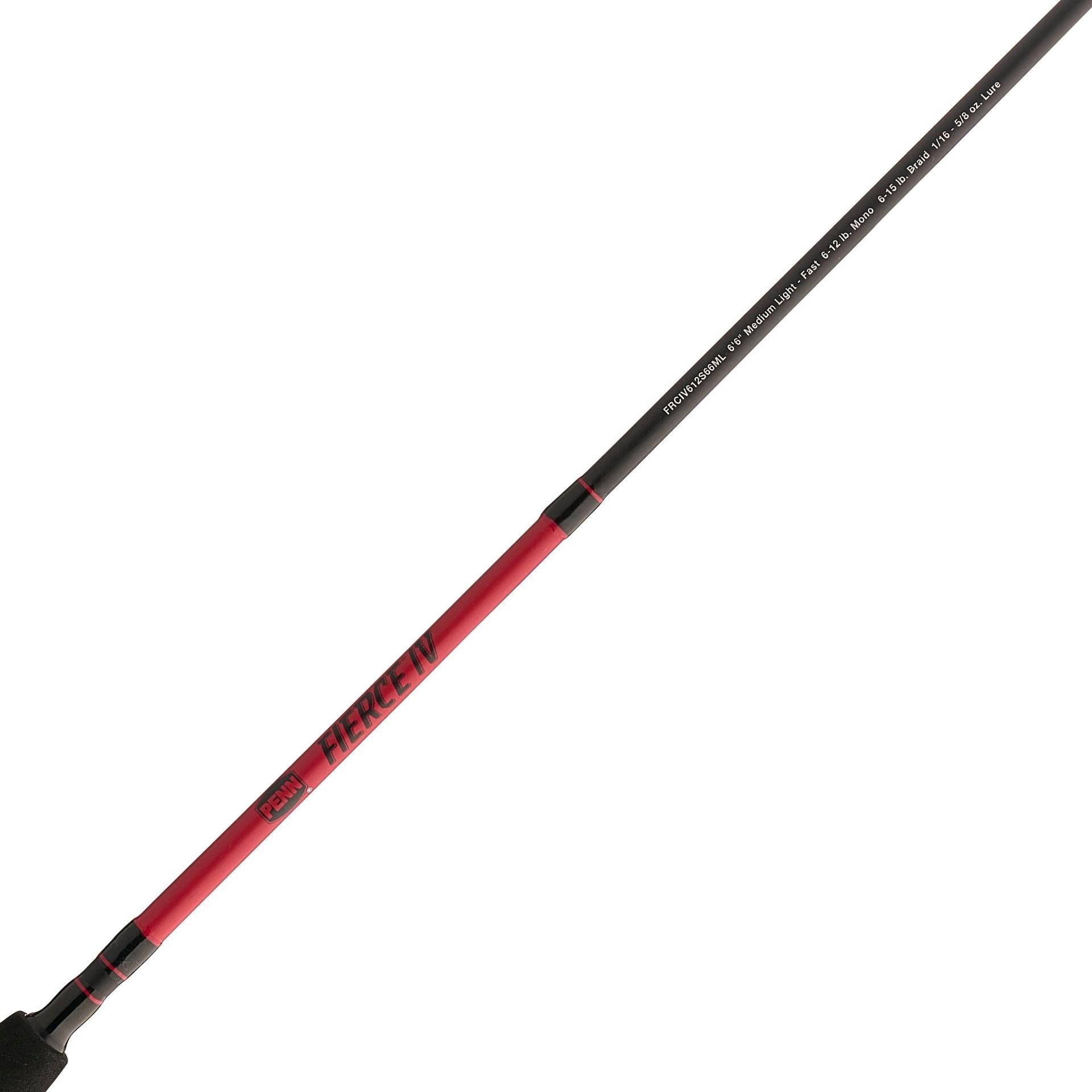 Fierce® IV Spinning Rod and Reel Combo - Premium Fishing Gear for Saltwater and Freshwater Anglers - Perfect for Bass, Trout, and Walleye Fishing