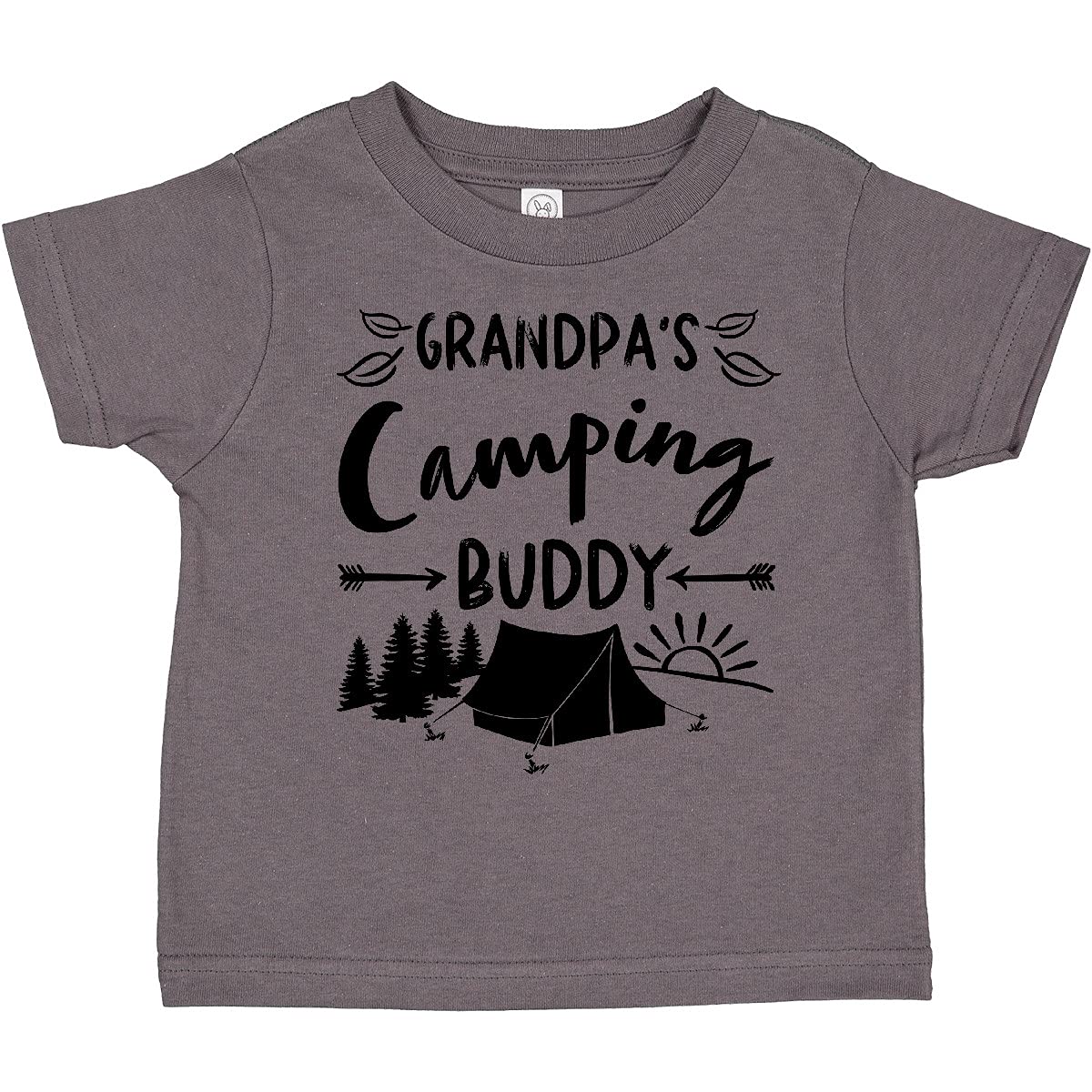 Inktastic Grandpas Camping Buddy Toddler T-Shirt - Cute Camping Themed Shirt for Kids | Perfect for Outdoor Adventures, Family Trips & Toddler Activities