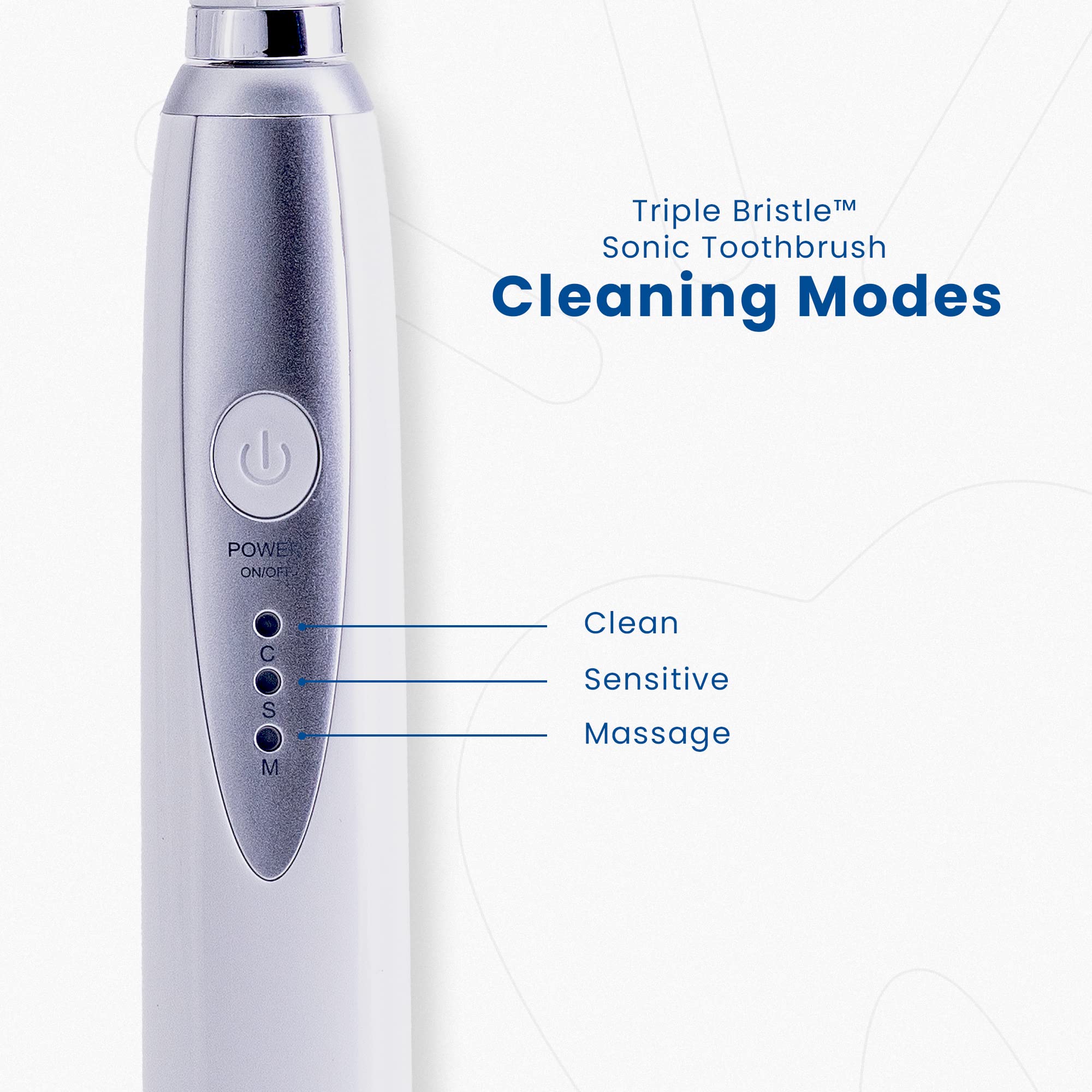Triple Bristle Kids Sonic Toothbrush - 2 Pack | 3-Sided Electric Toothbrush for Deep Cleaning Teeth & Gums | Dentist Approved | Rechargeable with Fun Sticker Rewards | Perfect for Travel & Daily Oral Care for Children