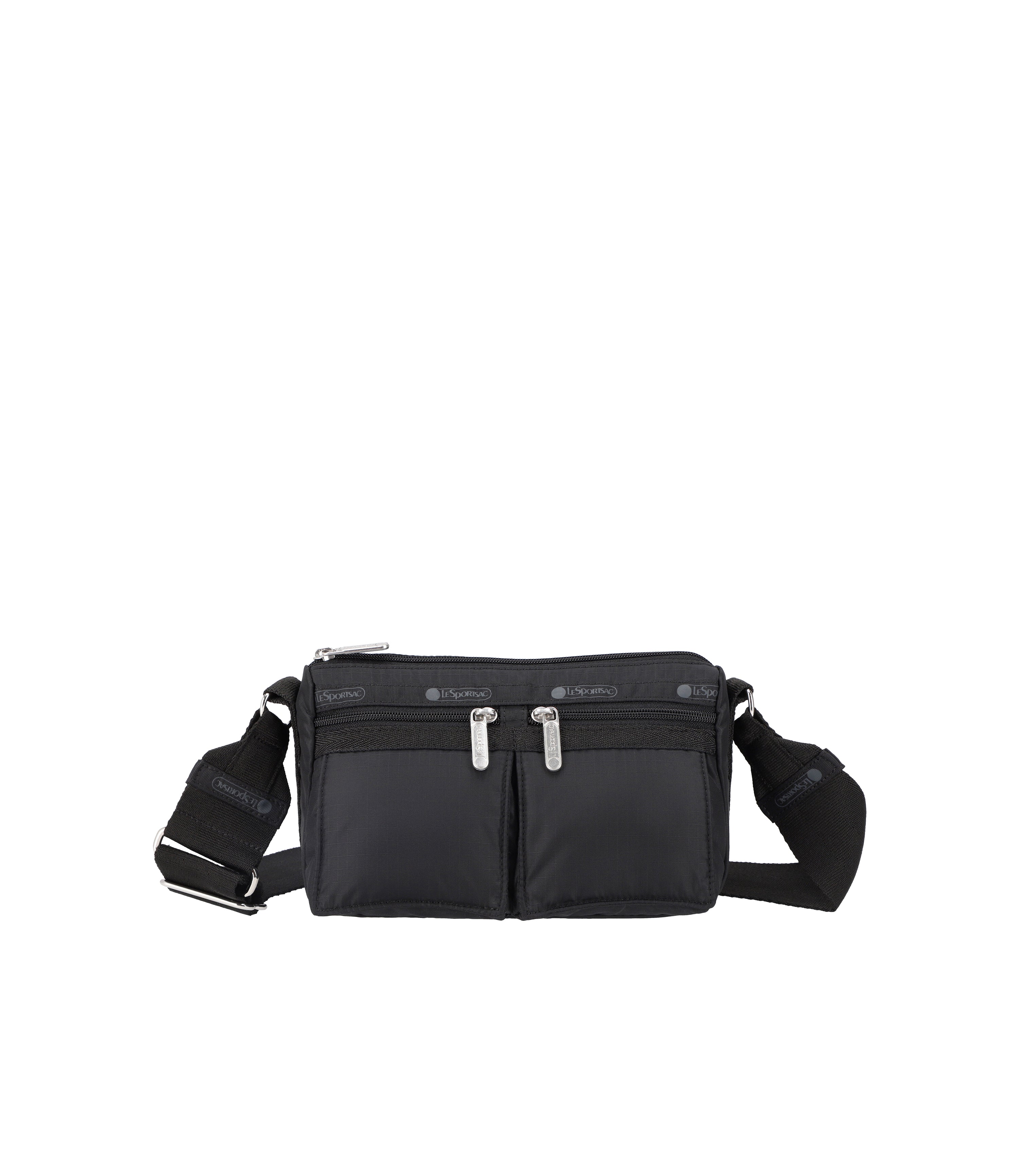 East West Double Pocket Crossbody Bag for Women - Stylish & Functional Travel Purse for Everyday Use, Work, and Shopping