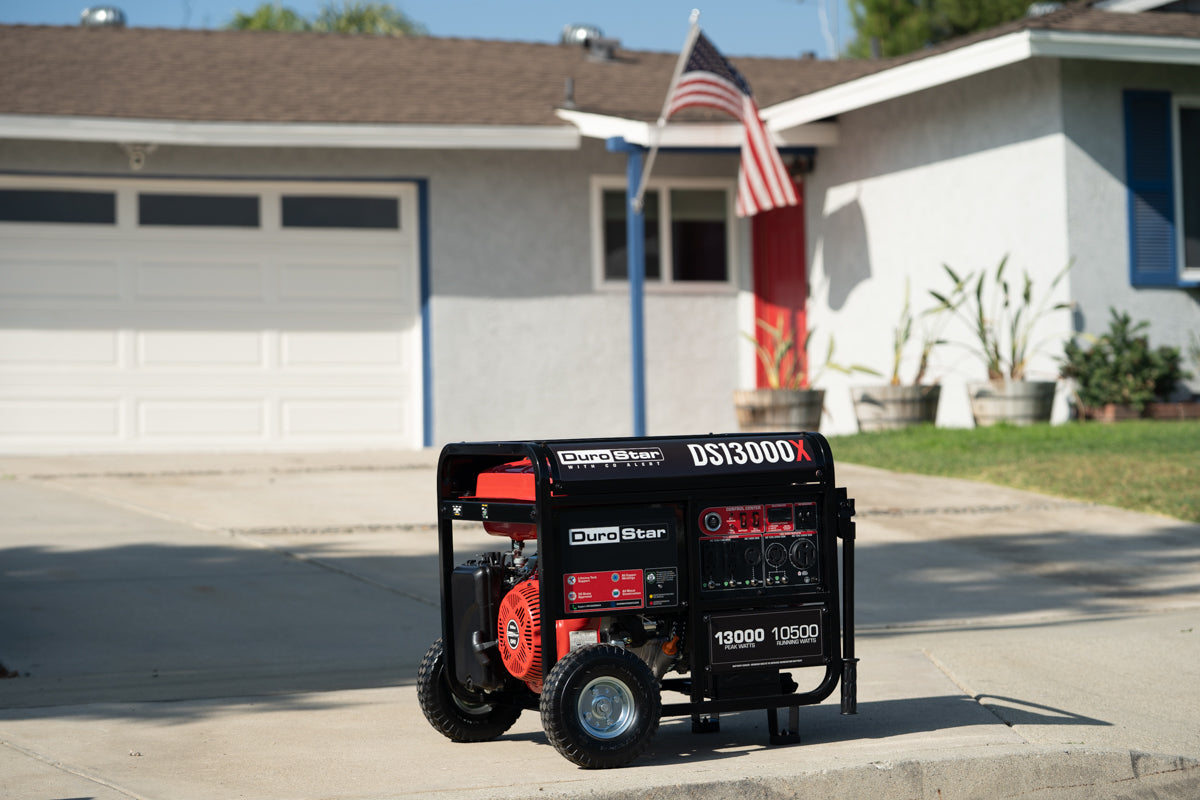 13,000 Watt Portable Gasoline Generator with CO Alert - Reliable Backup Power for Home, Camping & Emergency Use