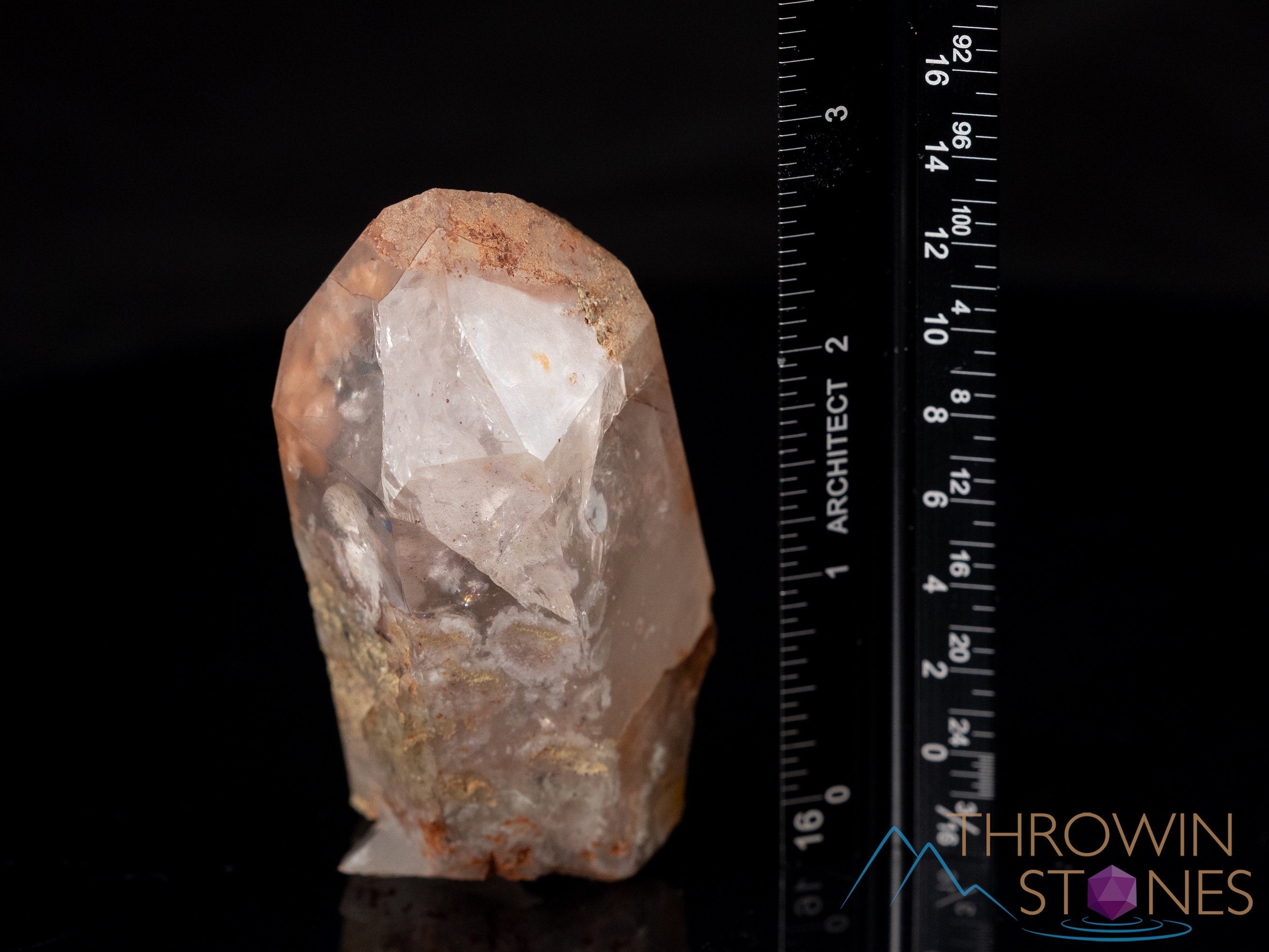 Natural MESSINA QUARTZ Raw Crystal with Kaolinite Spheres - Healing Stone for Home Decor, Housewarming Gift & Spiritual Energy - Perfect for Meditation, Office Desk & Feng Shui Decorations (39207)