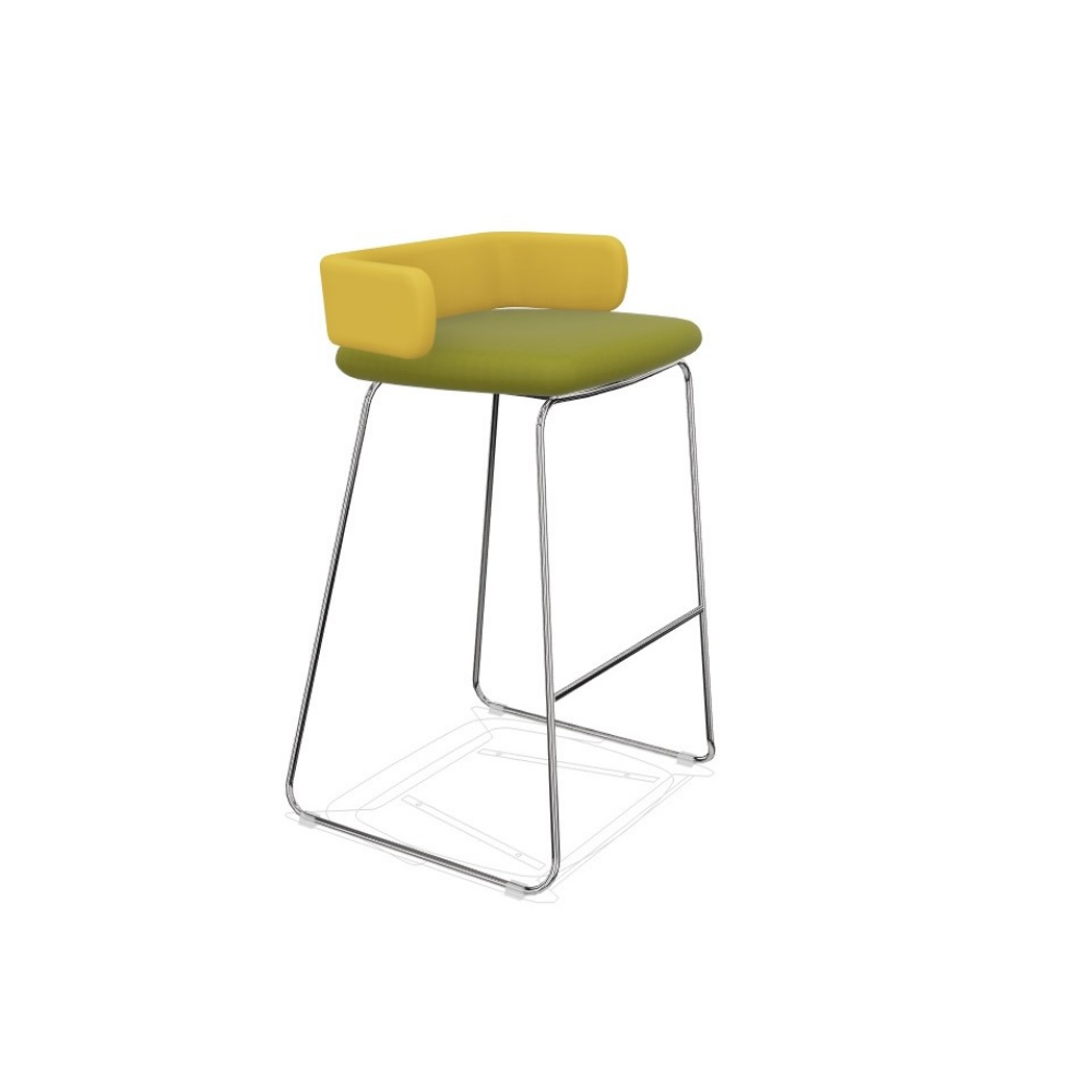 CL10 C Stool - Modern Cluster Bar Stool for Kitchen, Dining & Home Decor - Adjustable Height & Comfortable Seating for Countertops & Bars