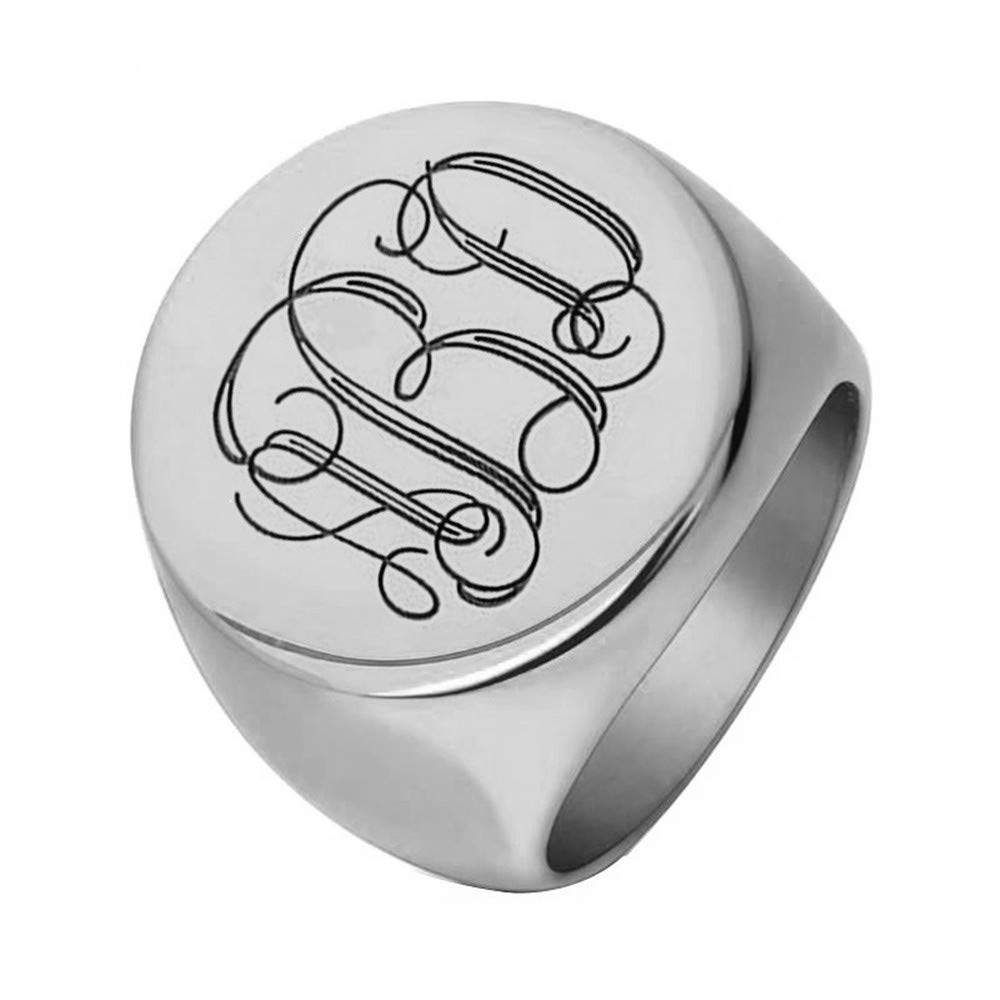 Personalized Initial Ring - Custom Monogram Letter Ring for Women, Engraved Name Jewelry Gift for Her, Birthday, Anniversary, Valentine's Day - Perfect for Everyday Wear & Special Occasions